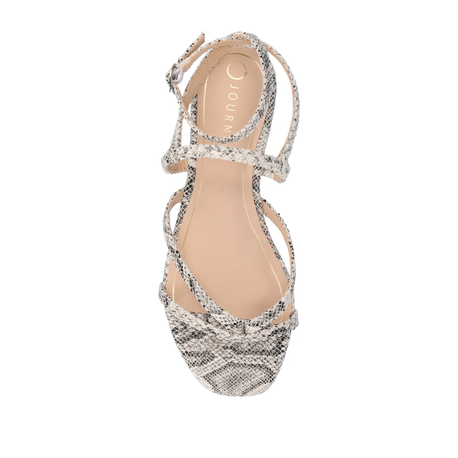 SERISSA CRISSCROSS SANDAL IN FAUX LEATHER light sole
