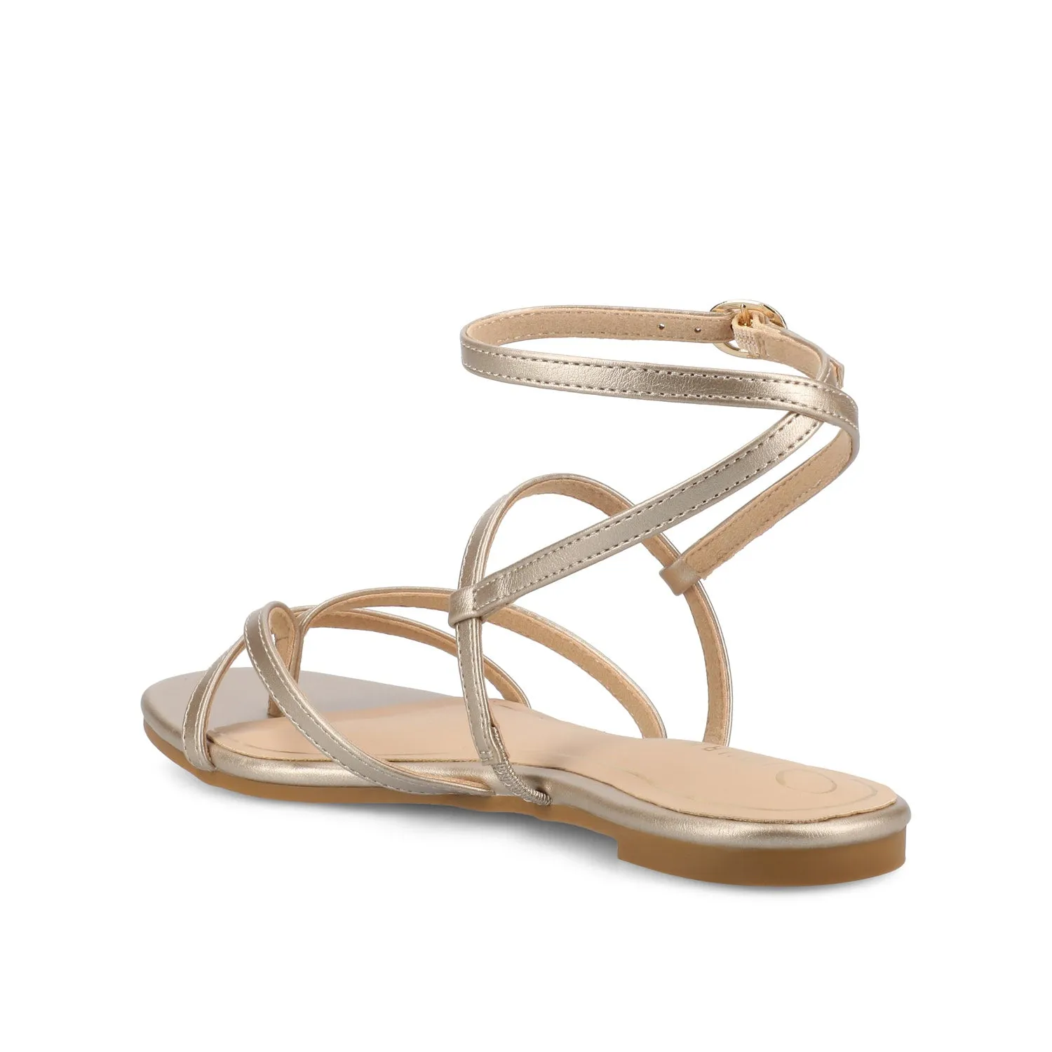 SERISSA CRISSCROSS SANDAL IN FAUX LEATHER light sole