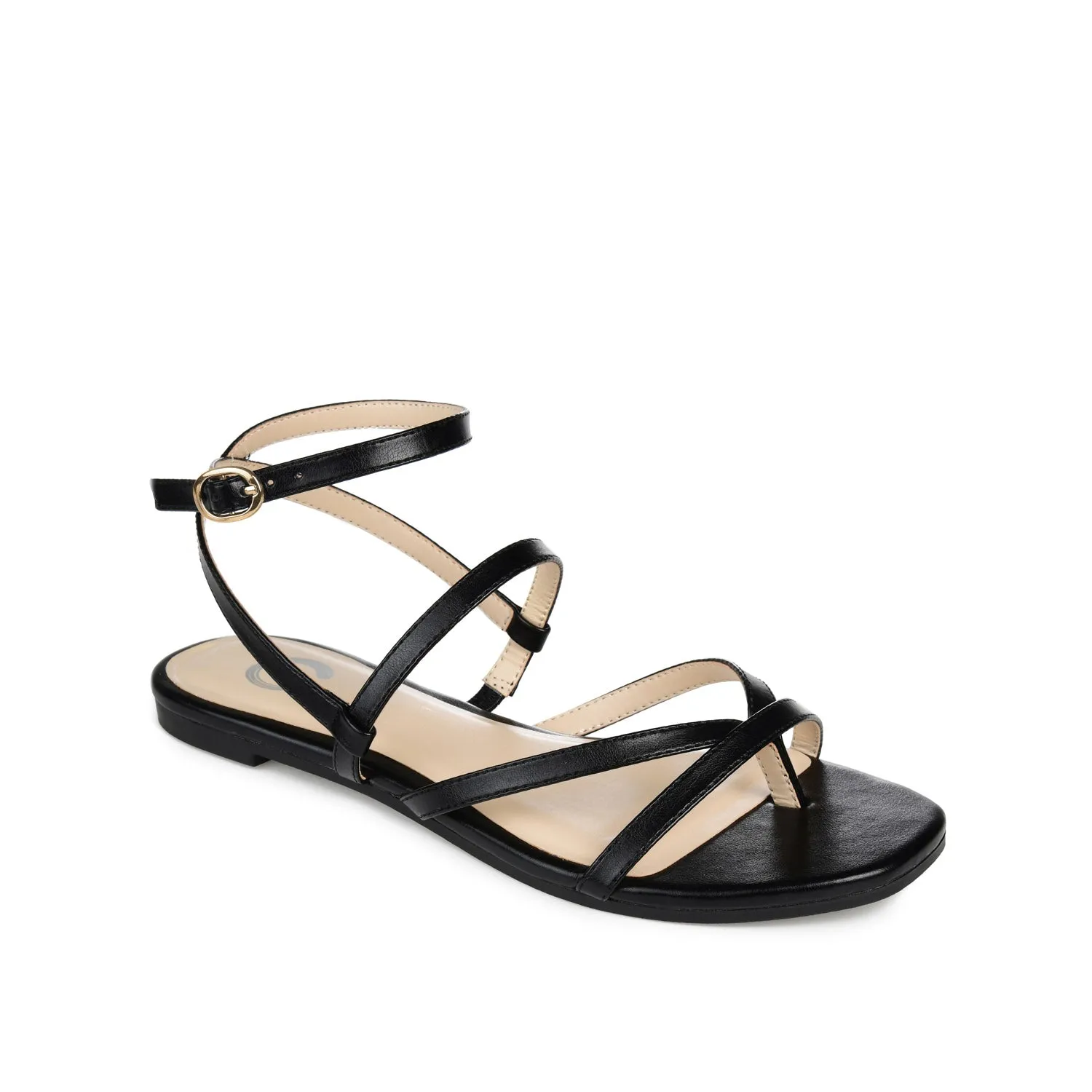 SERISSA CRISSCROSS SANDAL IN FAUX LEATHER light sole