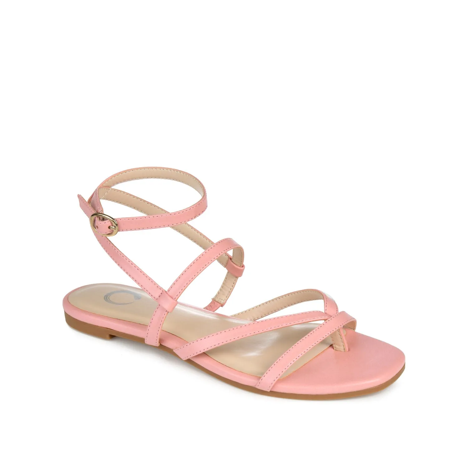 SERISSA CRISSCROSS SANDAL IN FAUX LEATHER light sole