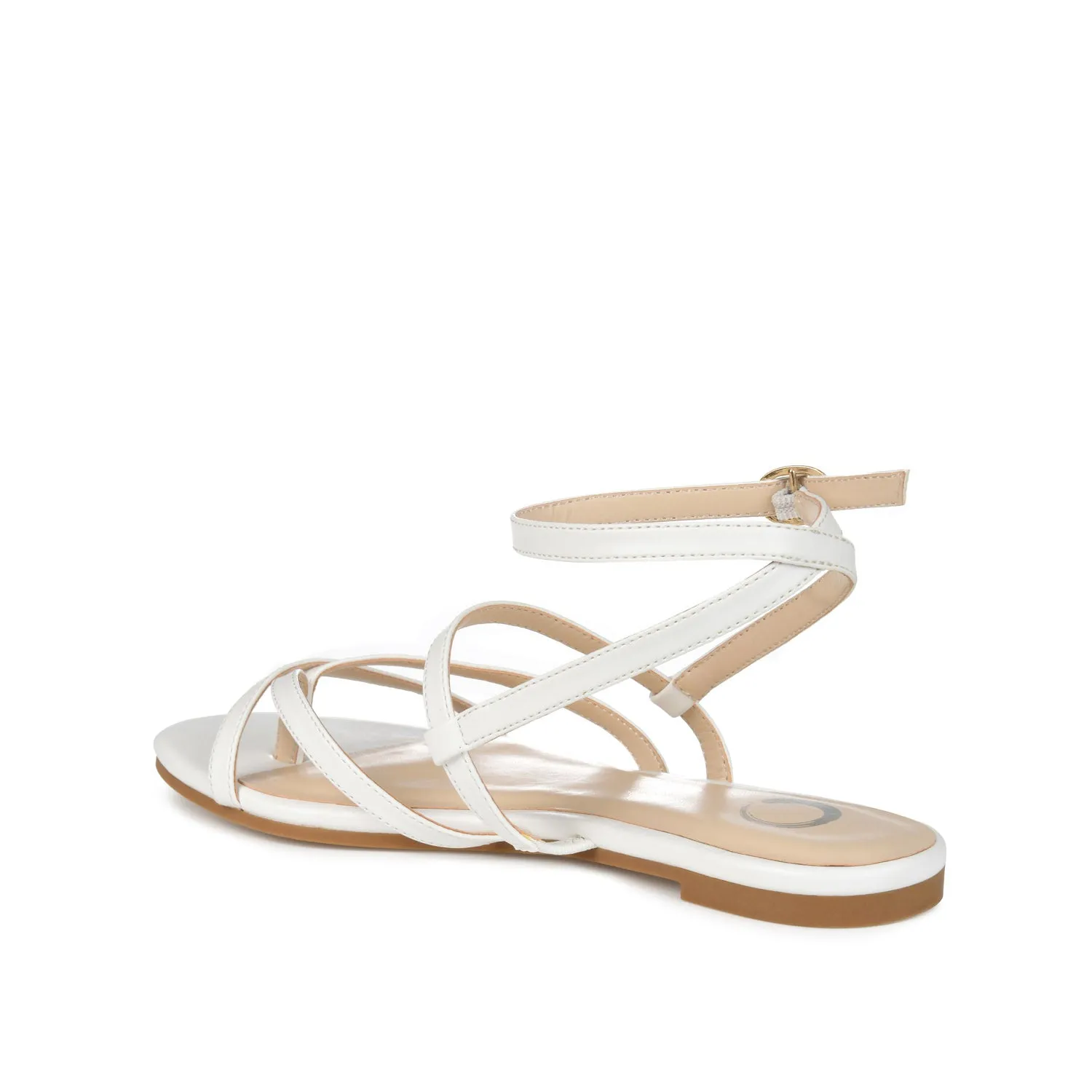 SERISSA CRISSCROSS SANDAL IN FAUX LEATHER light sole