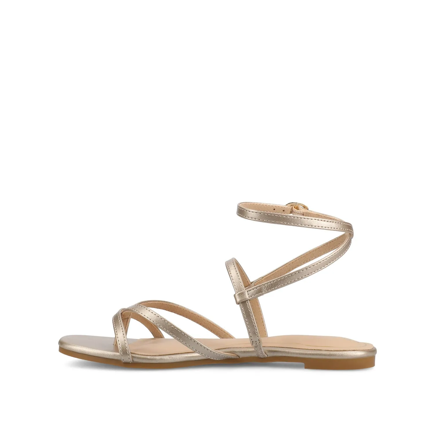 SERISSA CRISSCROSS SANDAL IN FAUX LEATHER light sole