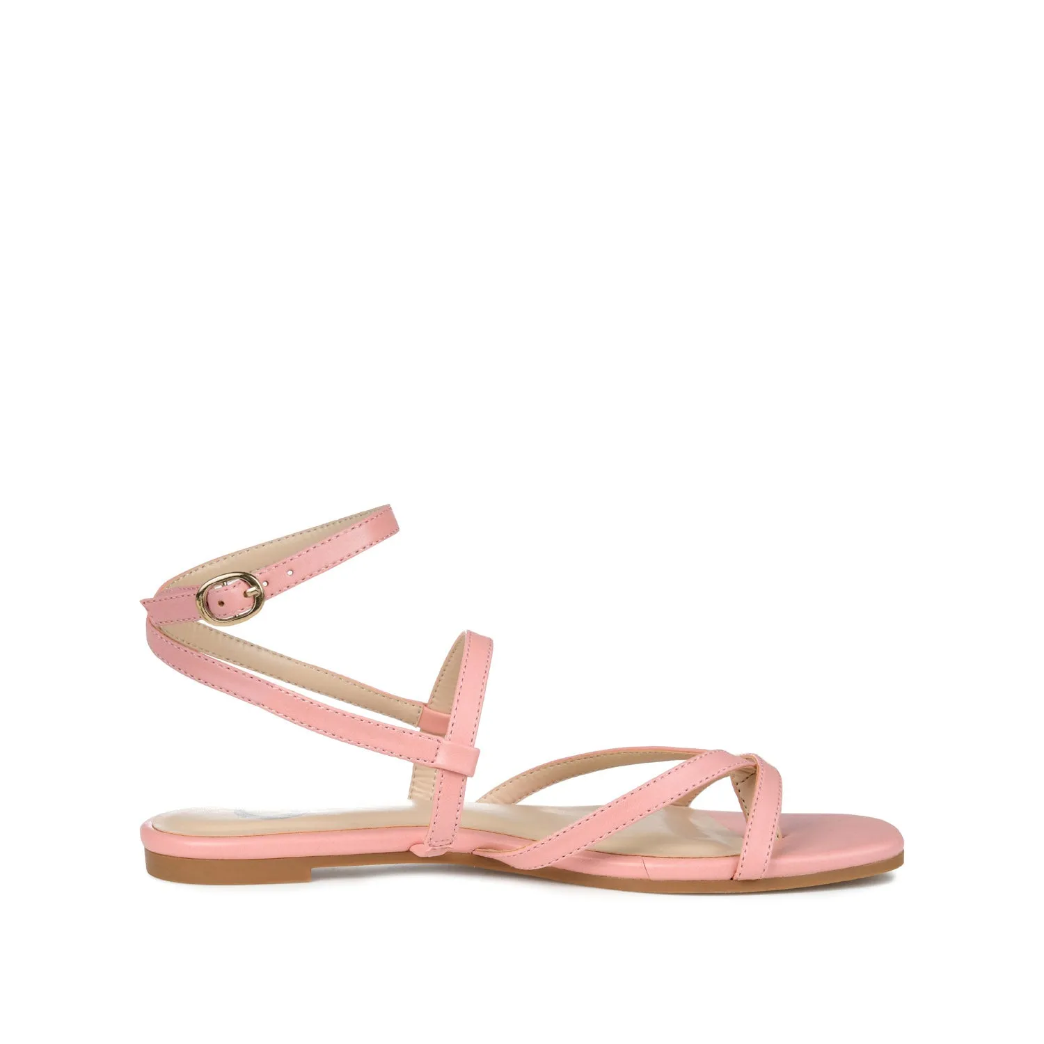 SERISSA CRISSCROSS SANDAL IN FAUX LEATHER light sole