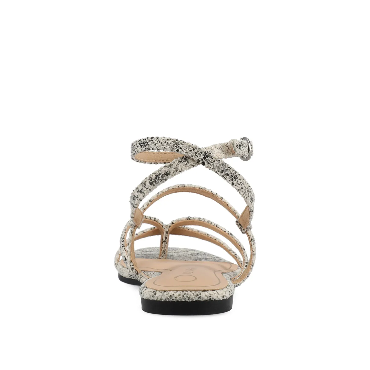 SERISSA CRISSCROSS SANDAL IN FAUX LEATHER light sole