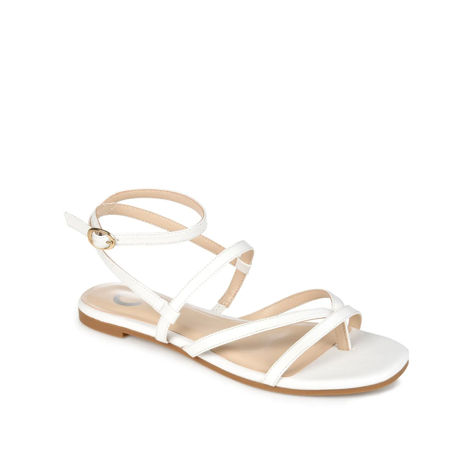 SERISSA CRISSCROSS SANDAL IN FAUX LEATHER light sole