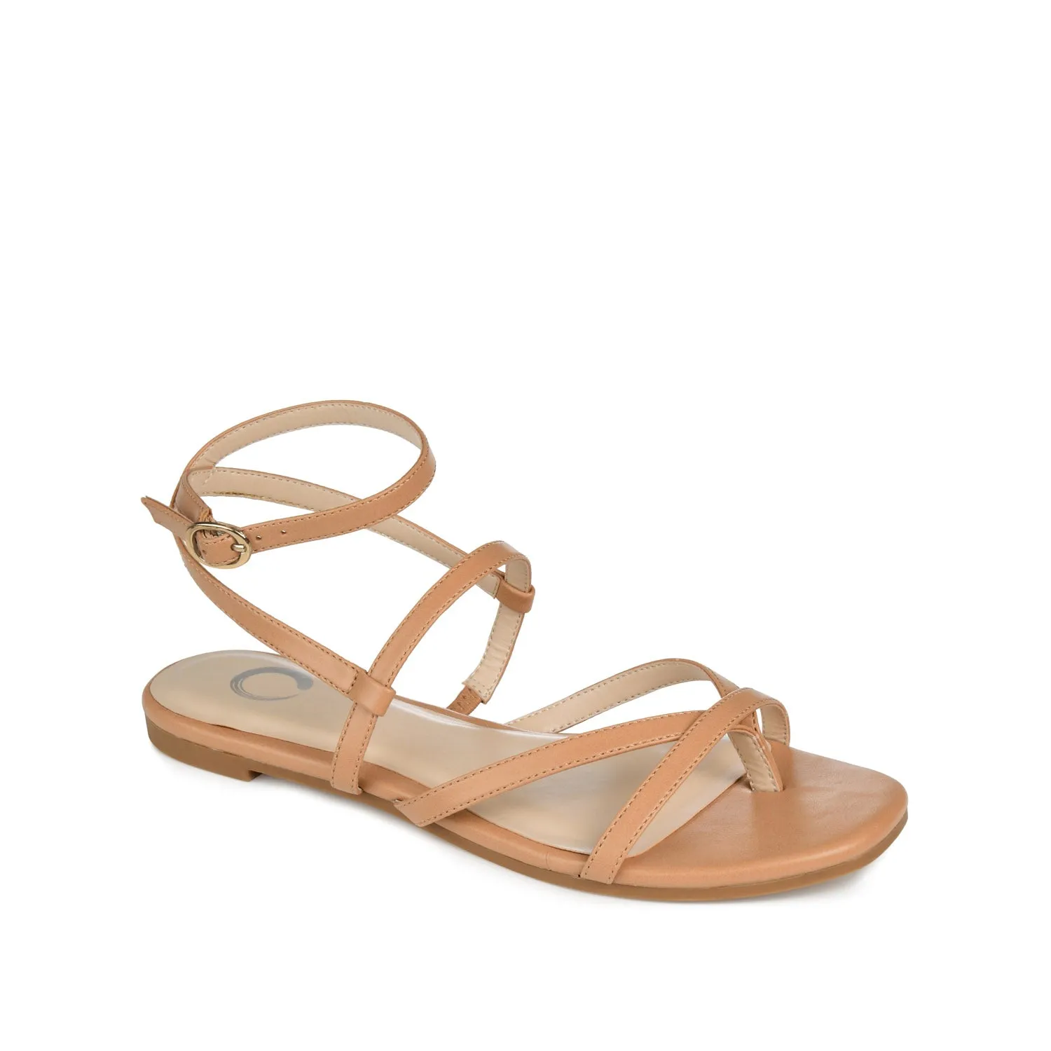 SERISSA CRISSCROSS SANDAL IN FAUX LEATHER light sole
