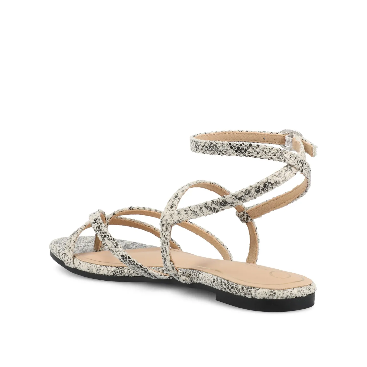 SERISSA CRISSCROSS SANDAL IN FAUX LEATHER light sole