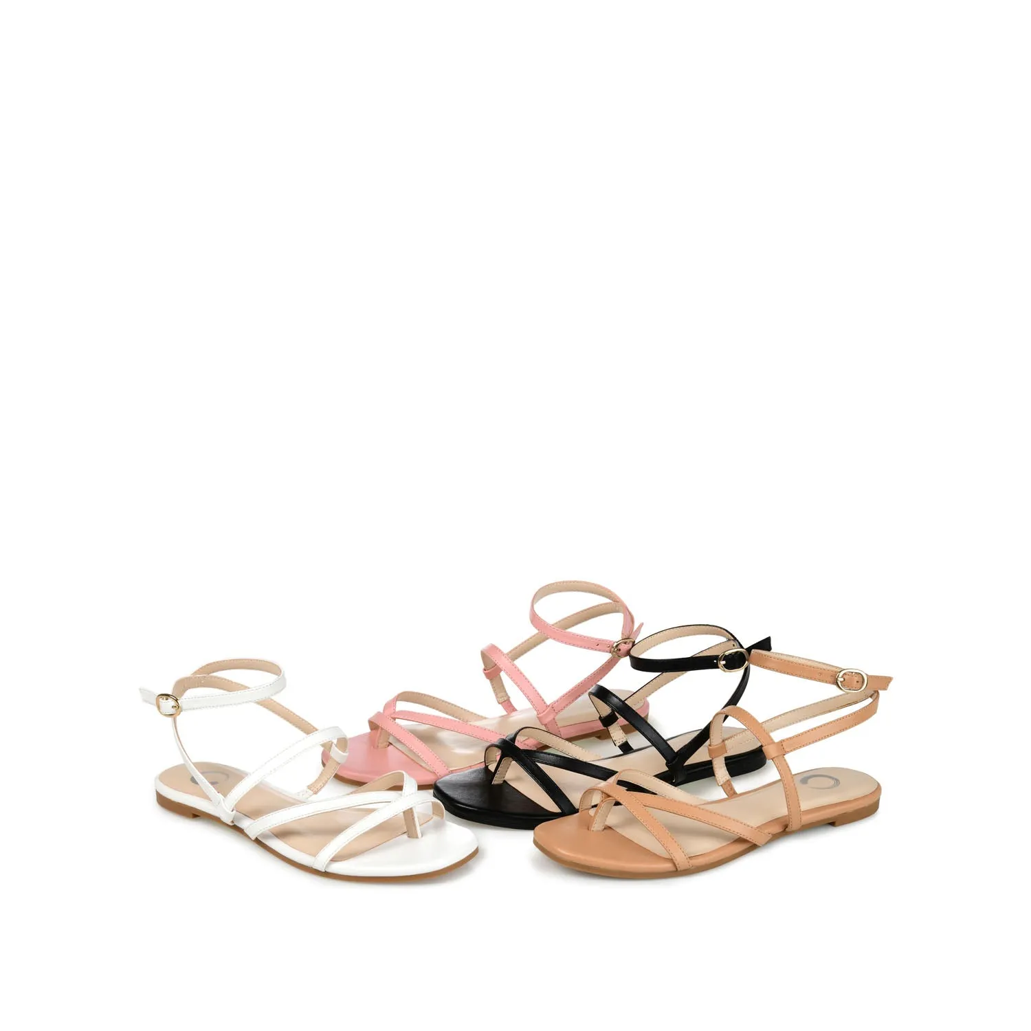 SERISSA CRISSCROSS SANDAL IN FAUX LEATHER light sole