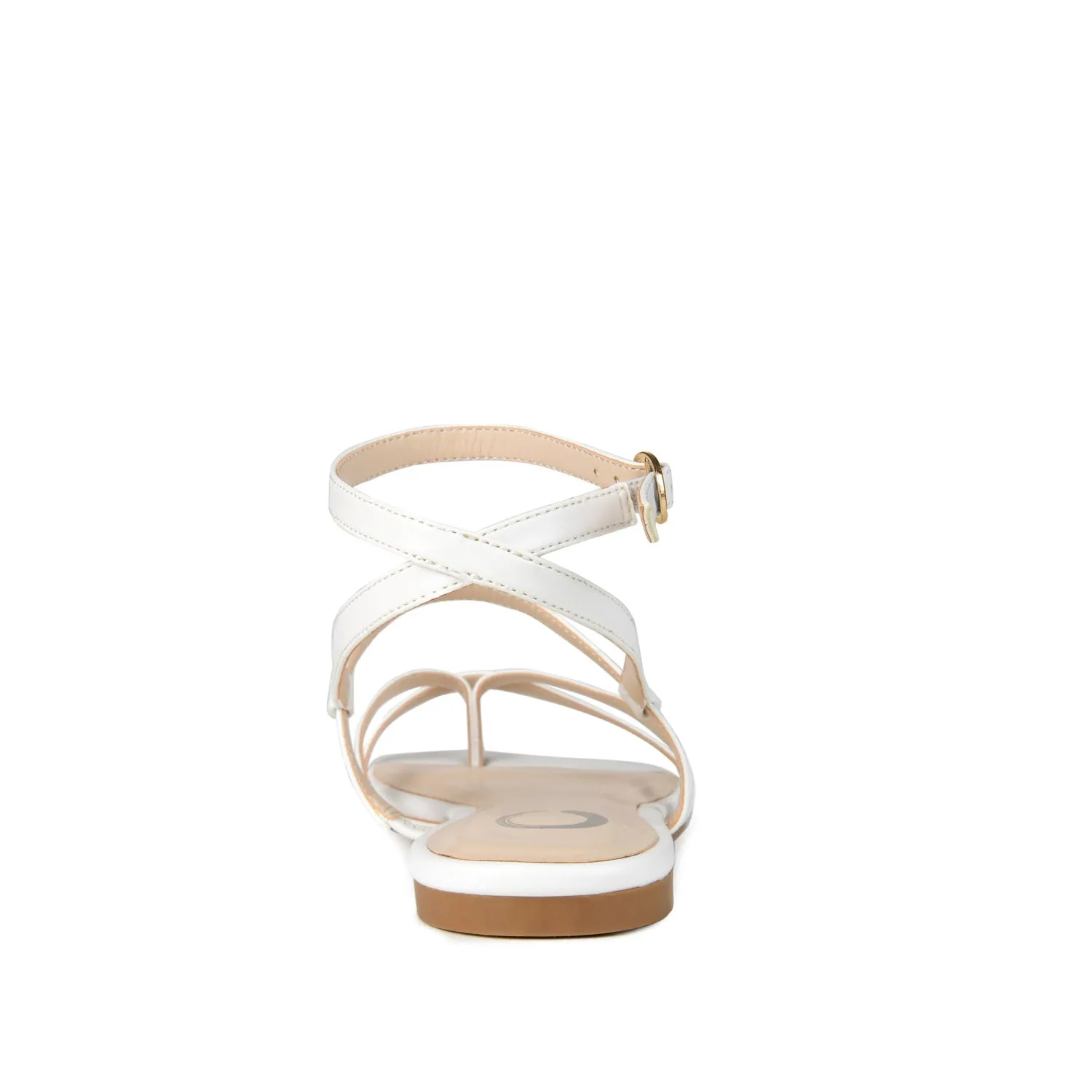 SERISSA CRISSCROSS SANDAL IN FAUX LEATHER light sole