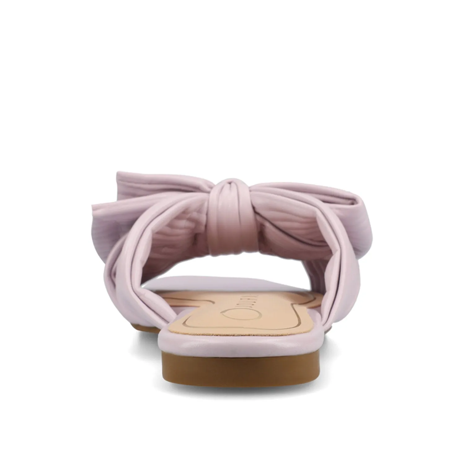 SERLINA PLEATED SLIDE SANDALS IN FOIL camping day