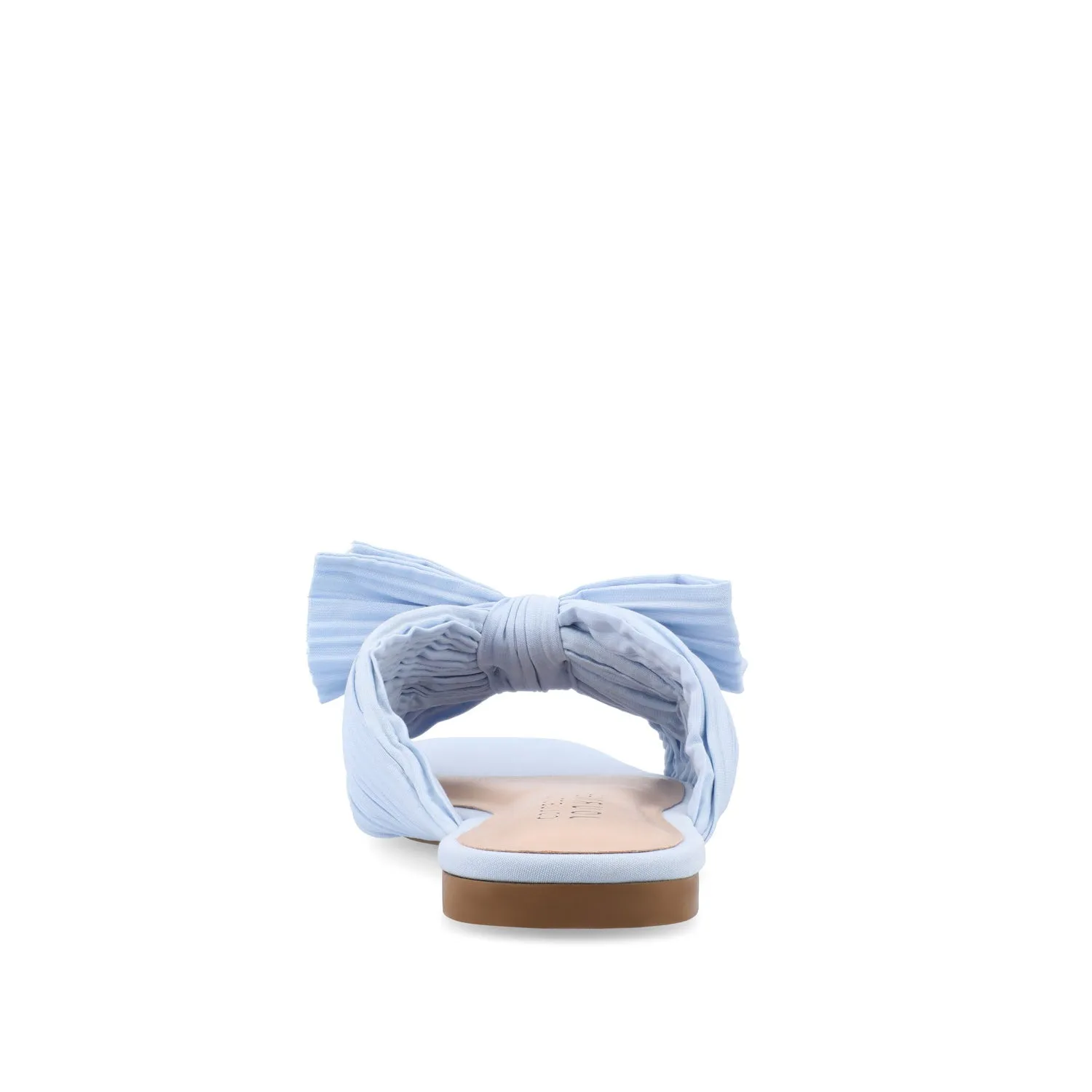 SERLINA PLEATED SLIDE SANDALS IN FOIL camping day