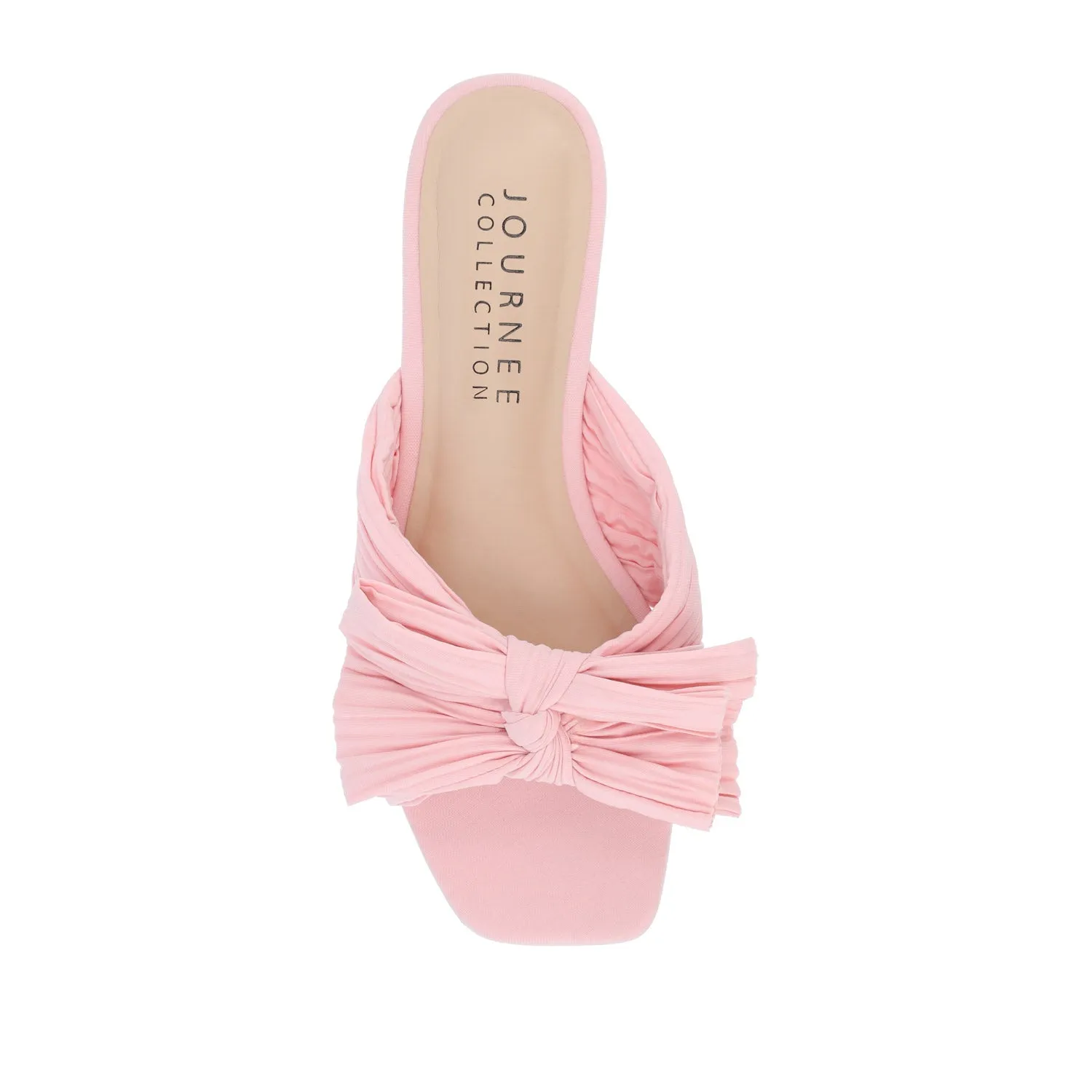 SERLINA PLEATED SLIDE SANDALS IN WIDE easy clean