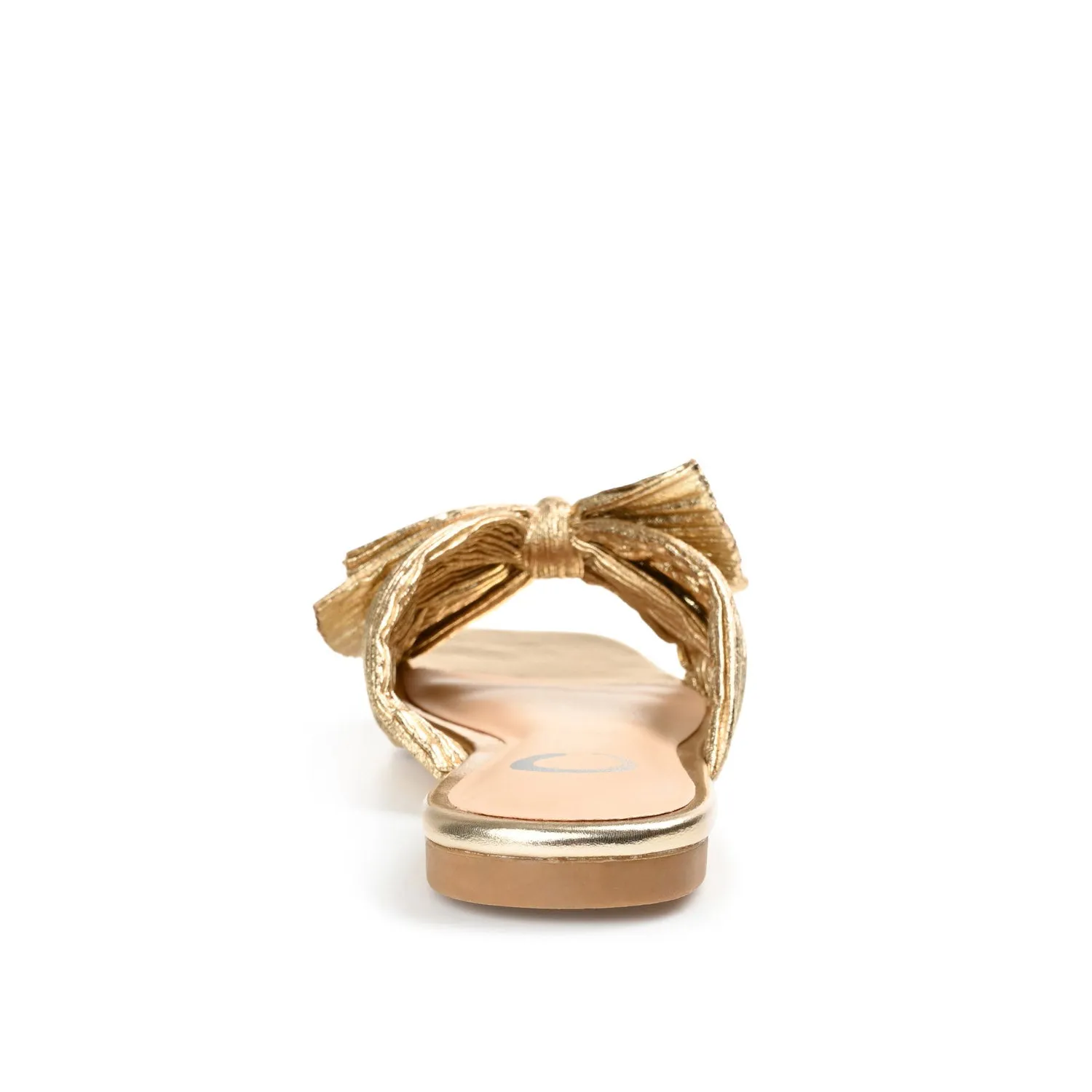SERLINA PLEATED SLIDE SANDALS IN WIDE easy clean