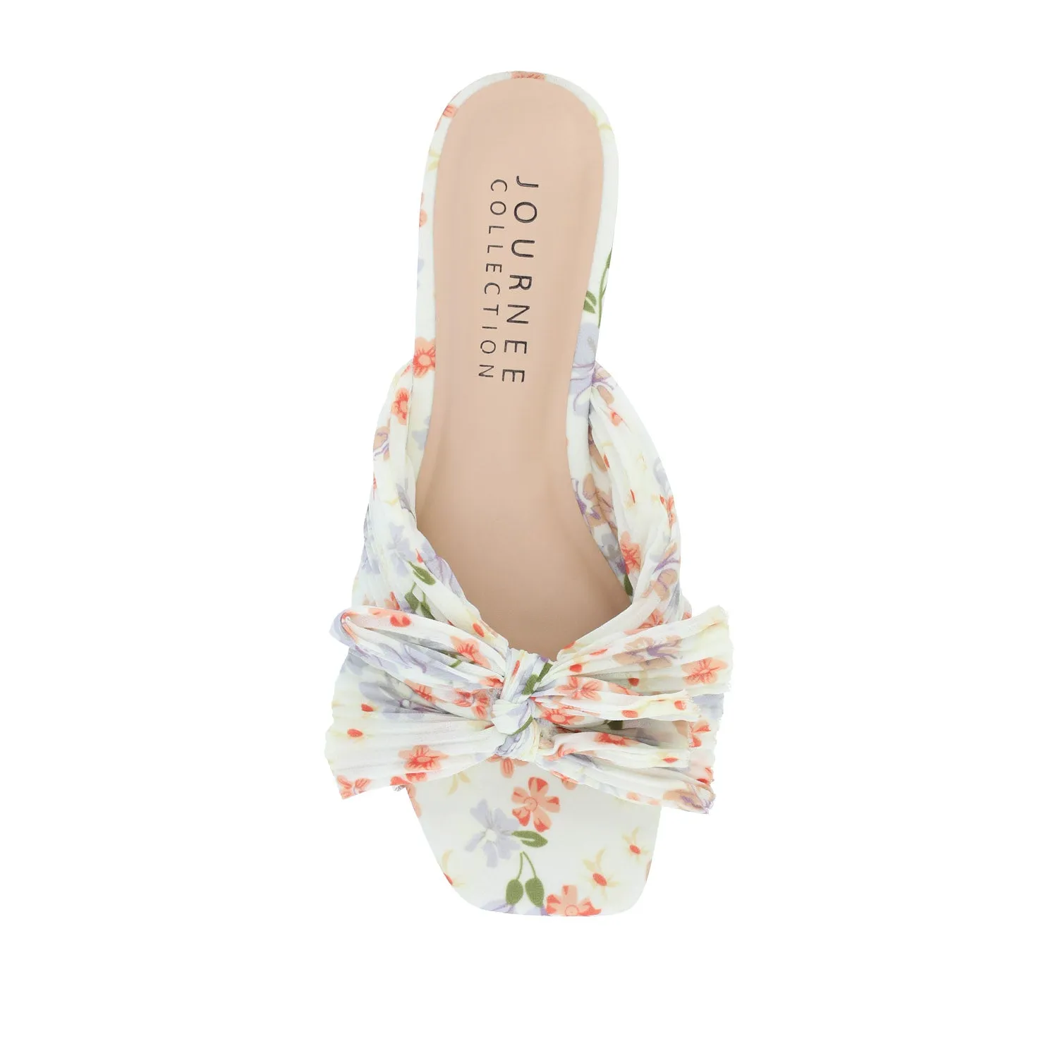SERLINA PLEATED SLIDE SANDALS IN WIDE easy clean