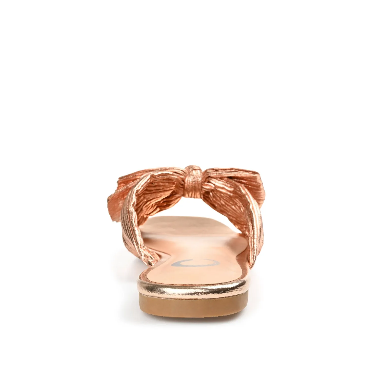 SERLINA PLEATED SLIDE SANDALS IN WIDE easy clean