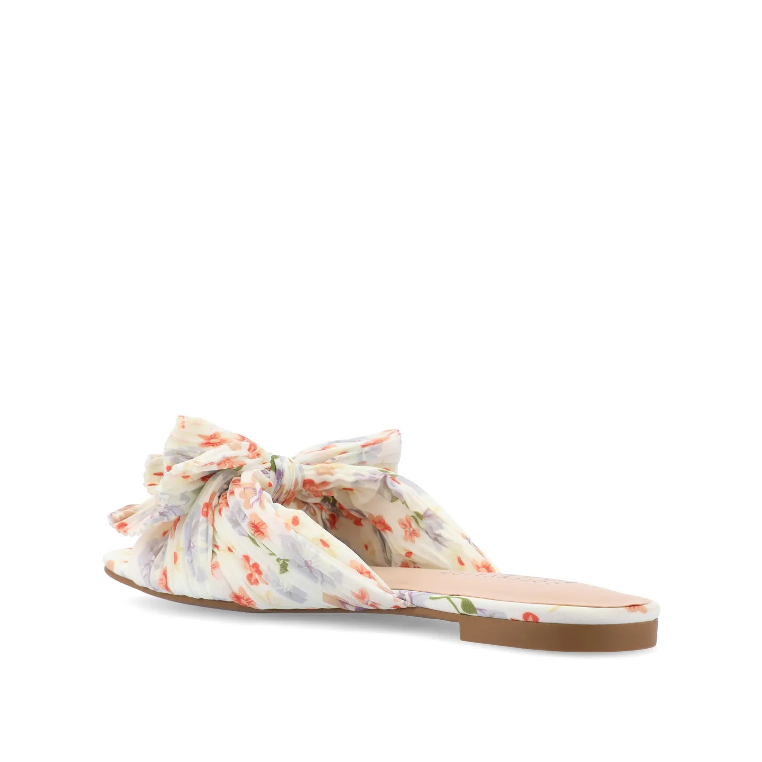 SERLINA PLEATED SLIDE SANDALS IN WIDE easy clean