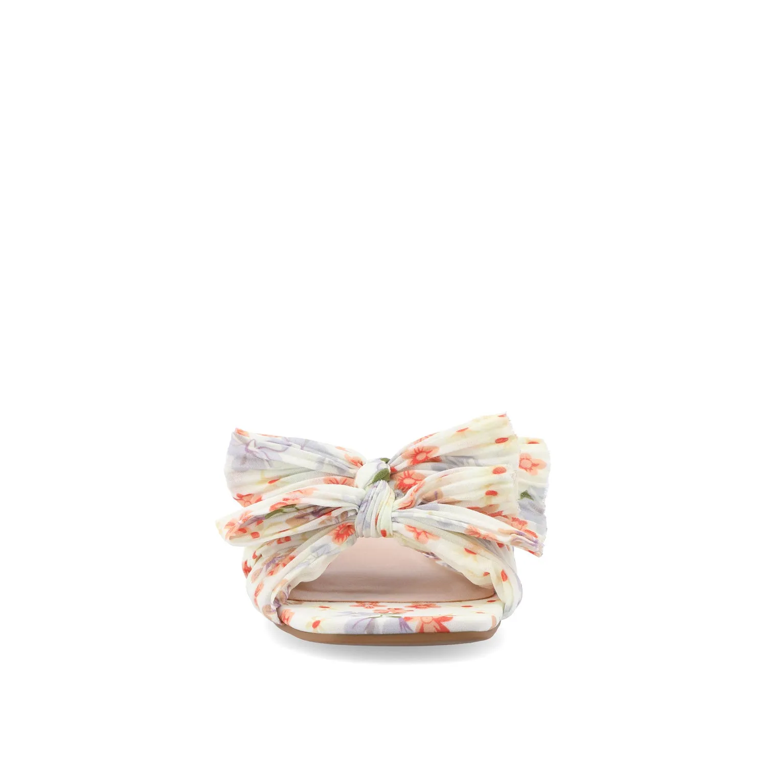 SERLINA PLEATED SLIDE SANDALS IN WIDE easy clean