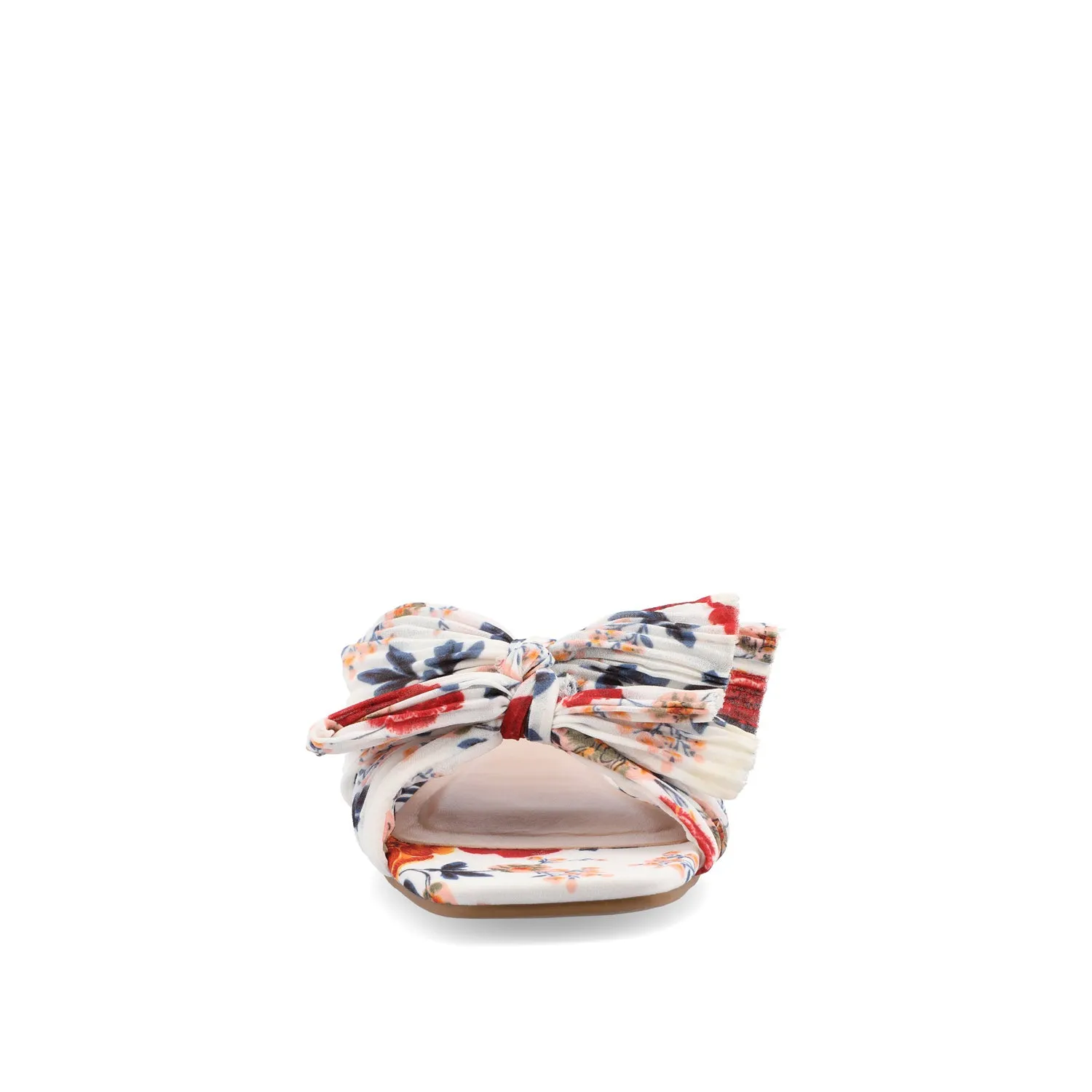 SERLINA PLEATED SLIDE SANDALS IN WIDE easy clean