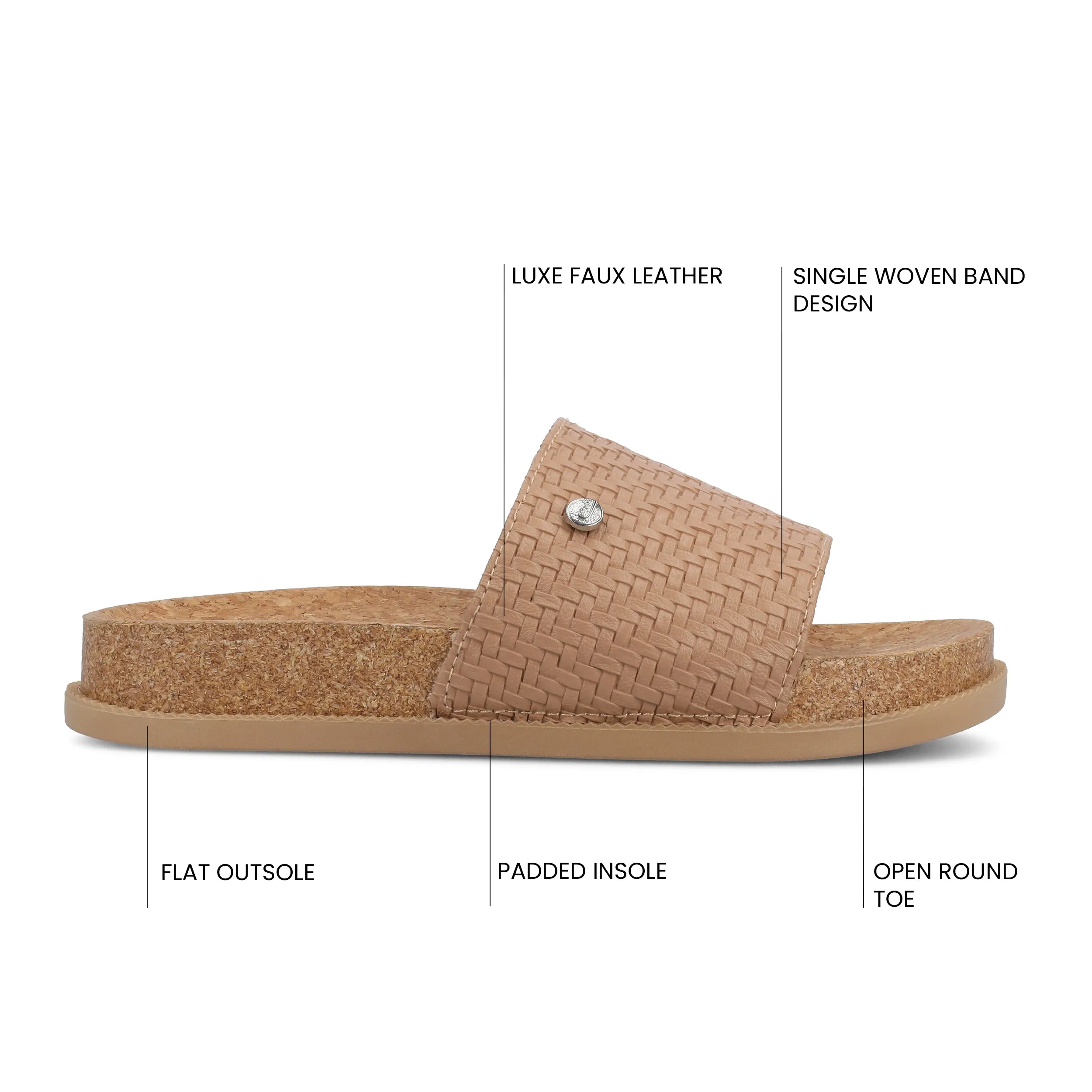 SHEENA SLIP ON BEACH SANDALS open step
