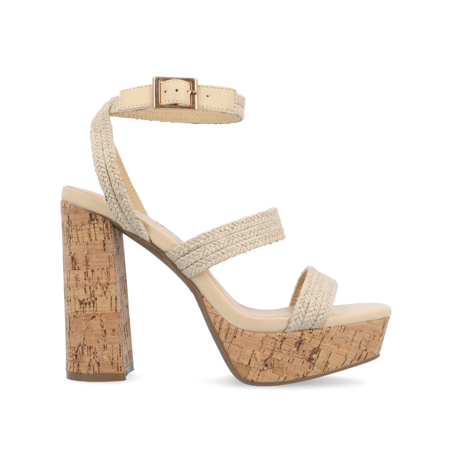 SIENNE HEELED SANDALS IN ROPE tote vibe