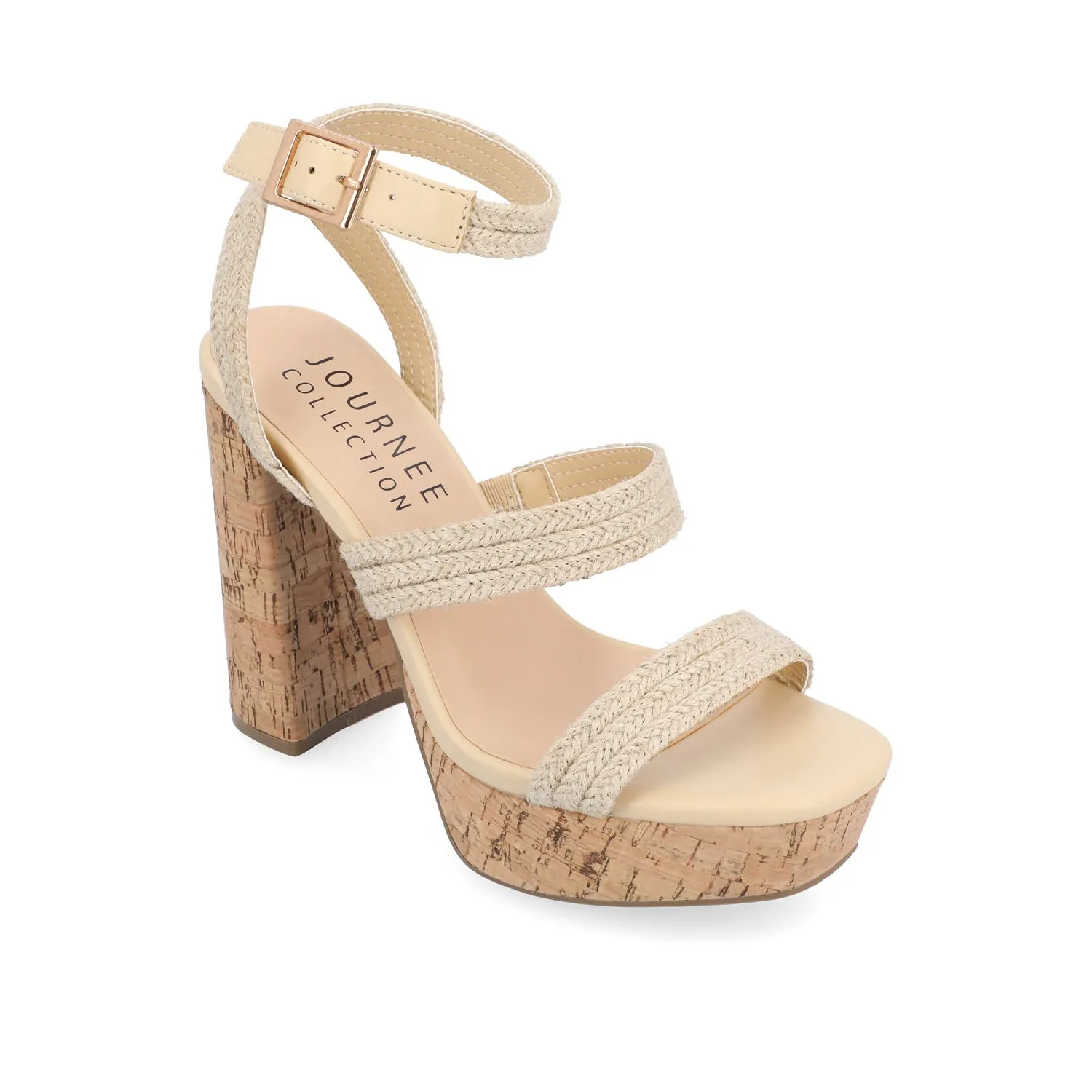 SIENNE HEELED SANDALS IN ROPE tote vibe