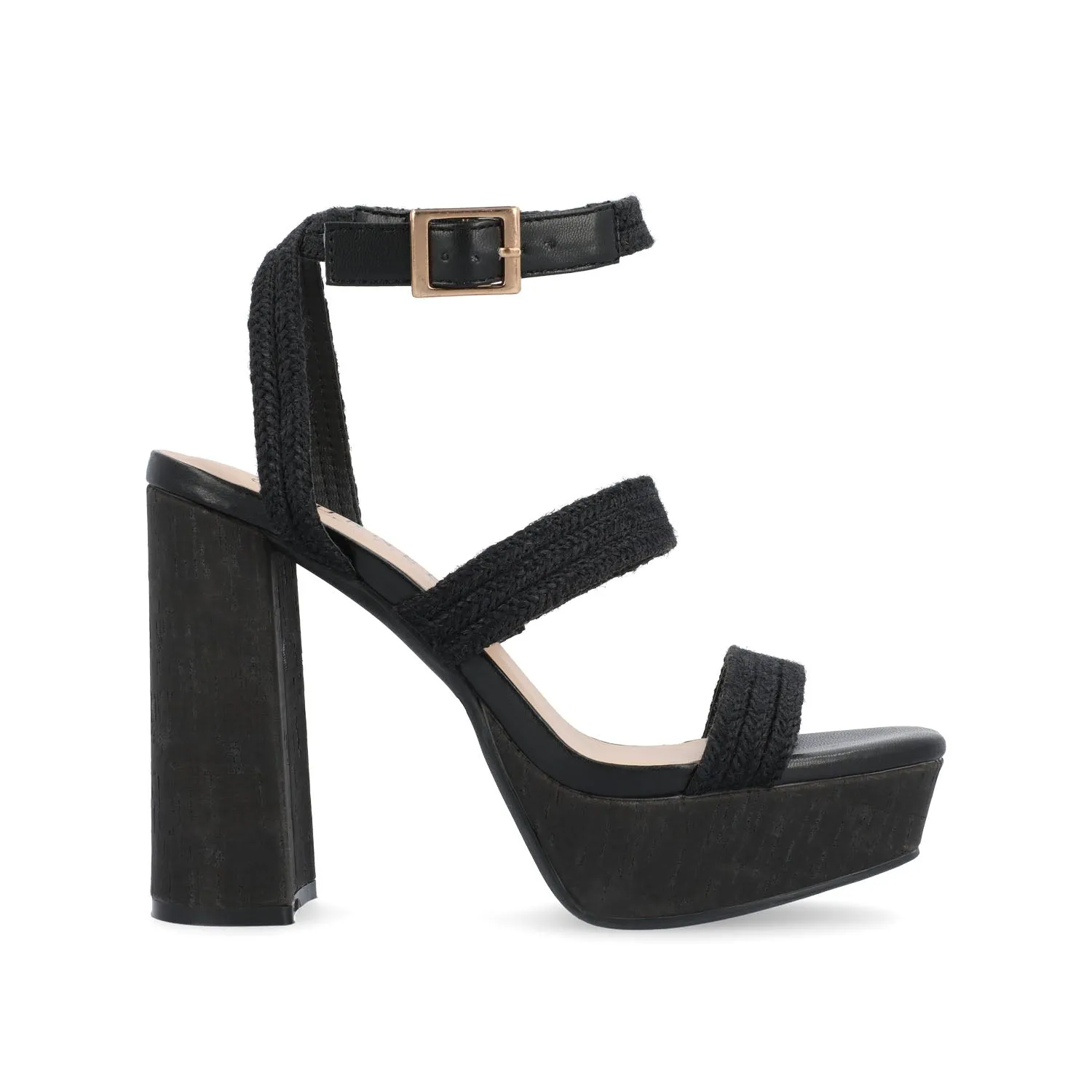 SIENNE HEELED SANDALS IN ROPE tote vibe