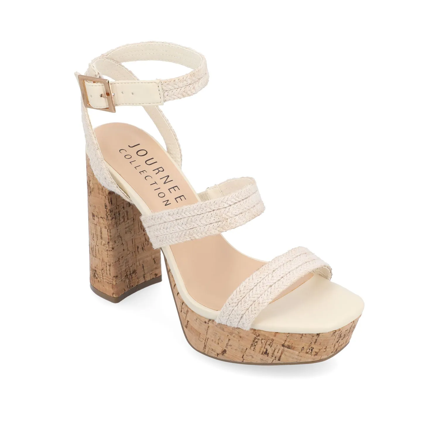 SIENNE HEELED SANDALS IN ROPE tote vibe