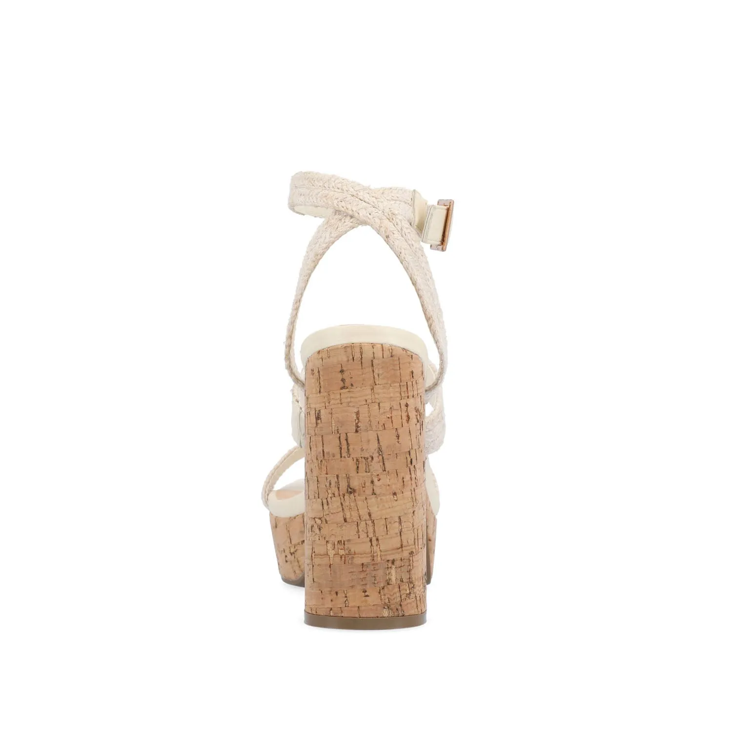 SIENNE HEELED SANDALS IN ROPE tote vibe