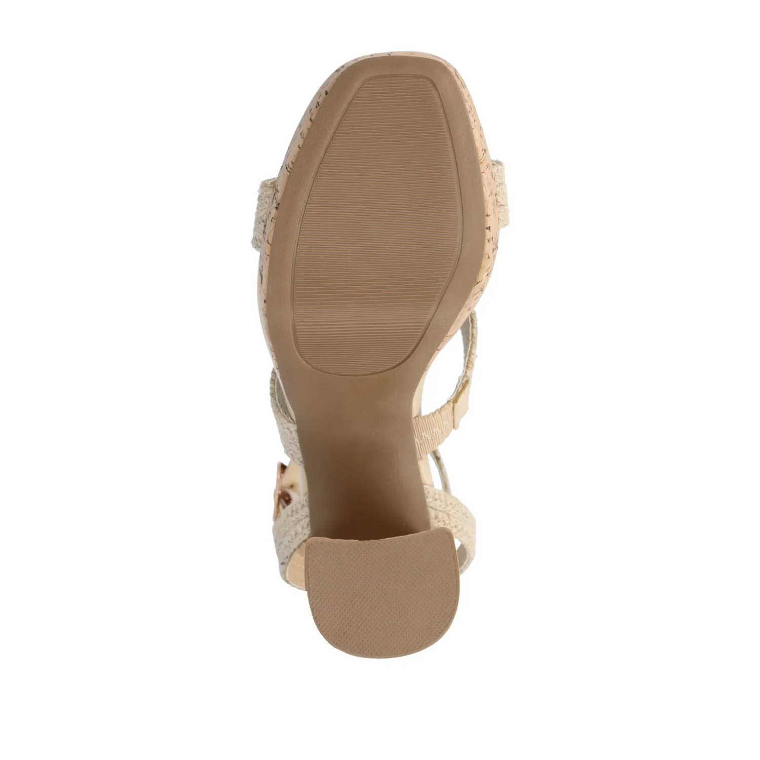 SIENNE HEELED SANDALS IN ROPE tote vibe