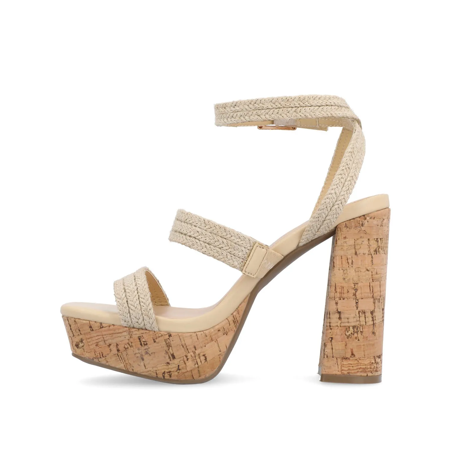 SIENNE HEELED SANDALS IN ROPE tote vibe
