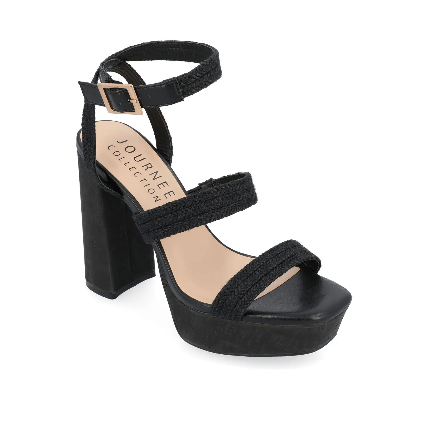 SIENNE HEELED SANDALS IN ROPE tote vibe