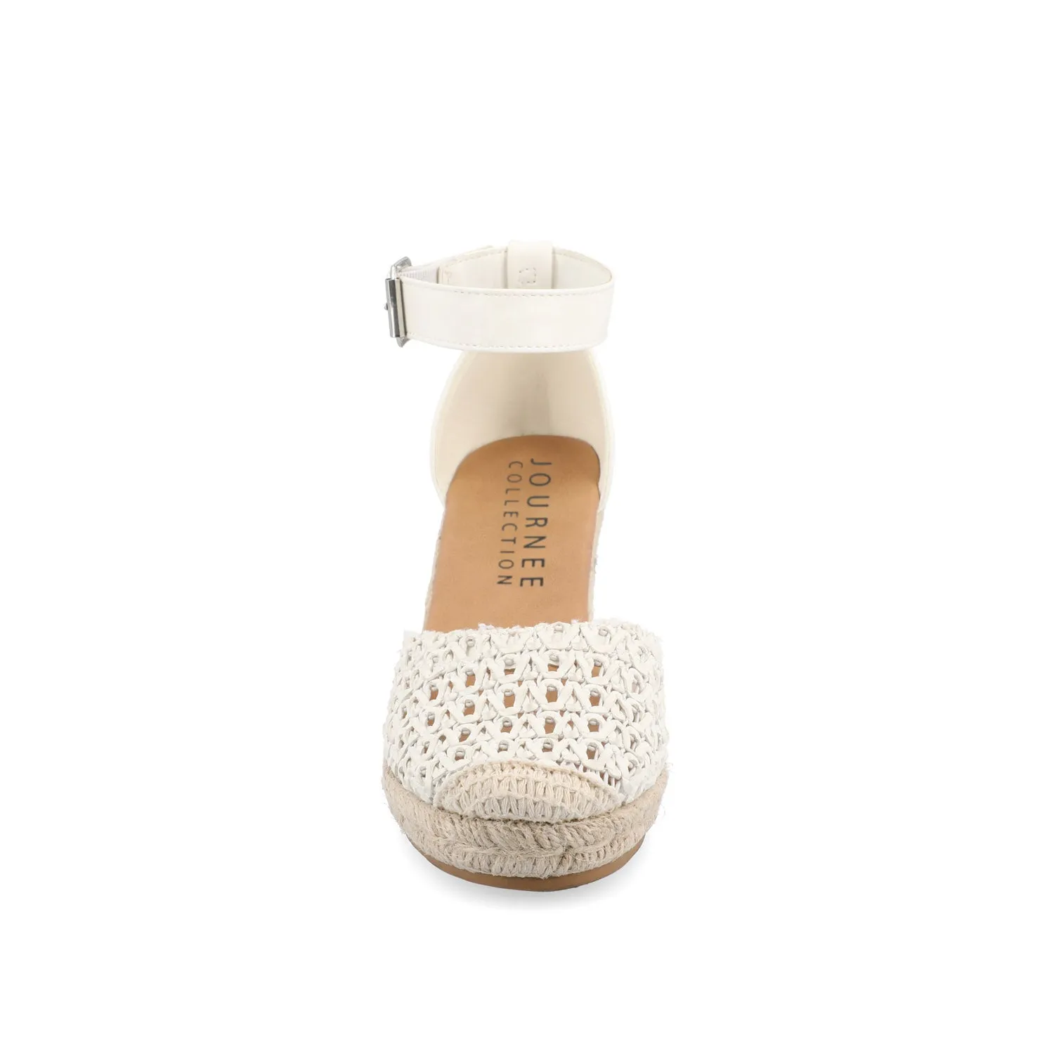 SIERRA WEDGE SANDALS IN FAUX LEATHER heel low