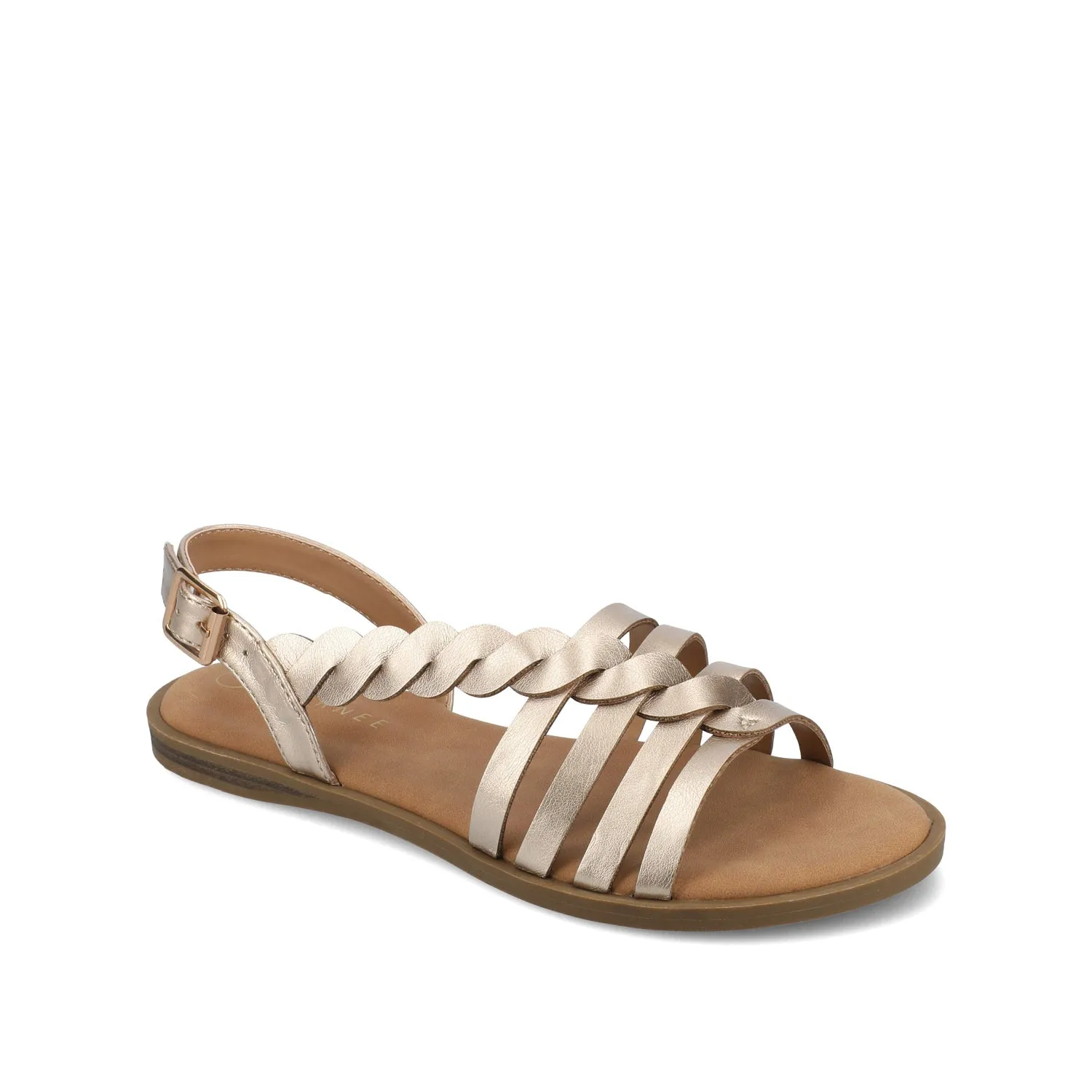 SOLAY MULTI STRAP SANDALS IN FAUX LEATHER grip base