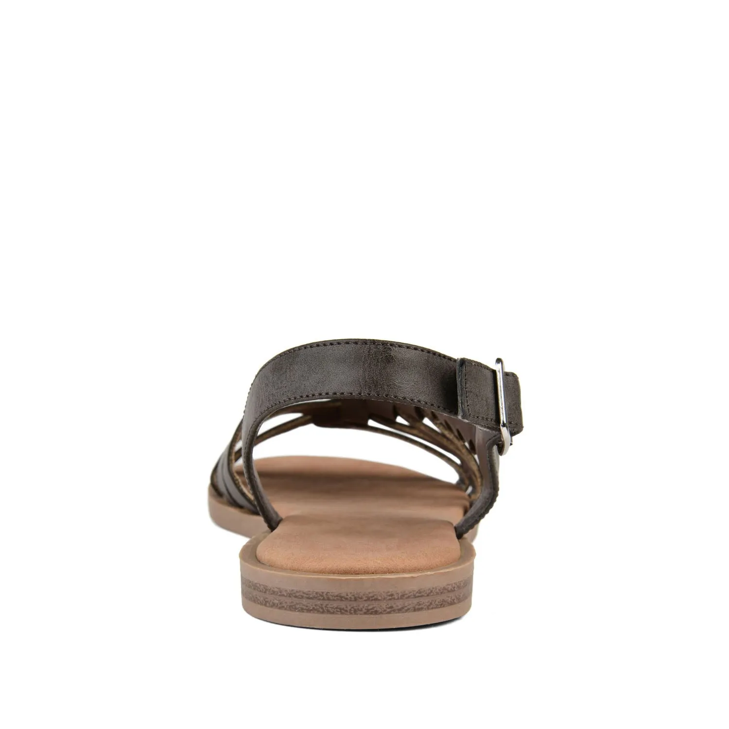 SOLAY MULTI STRAP SANDALS IN FAUX LEATHER grip base