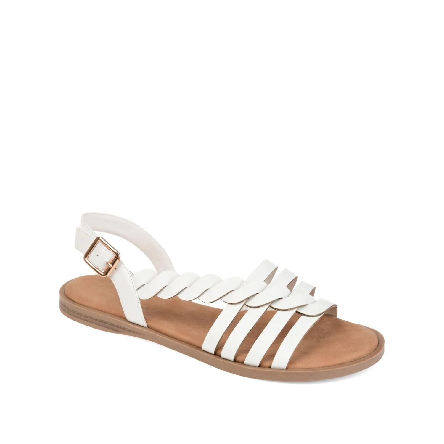 SOLAY MULTI STRAP SANDALS IN FAUX LEATHER grip base