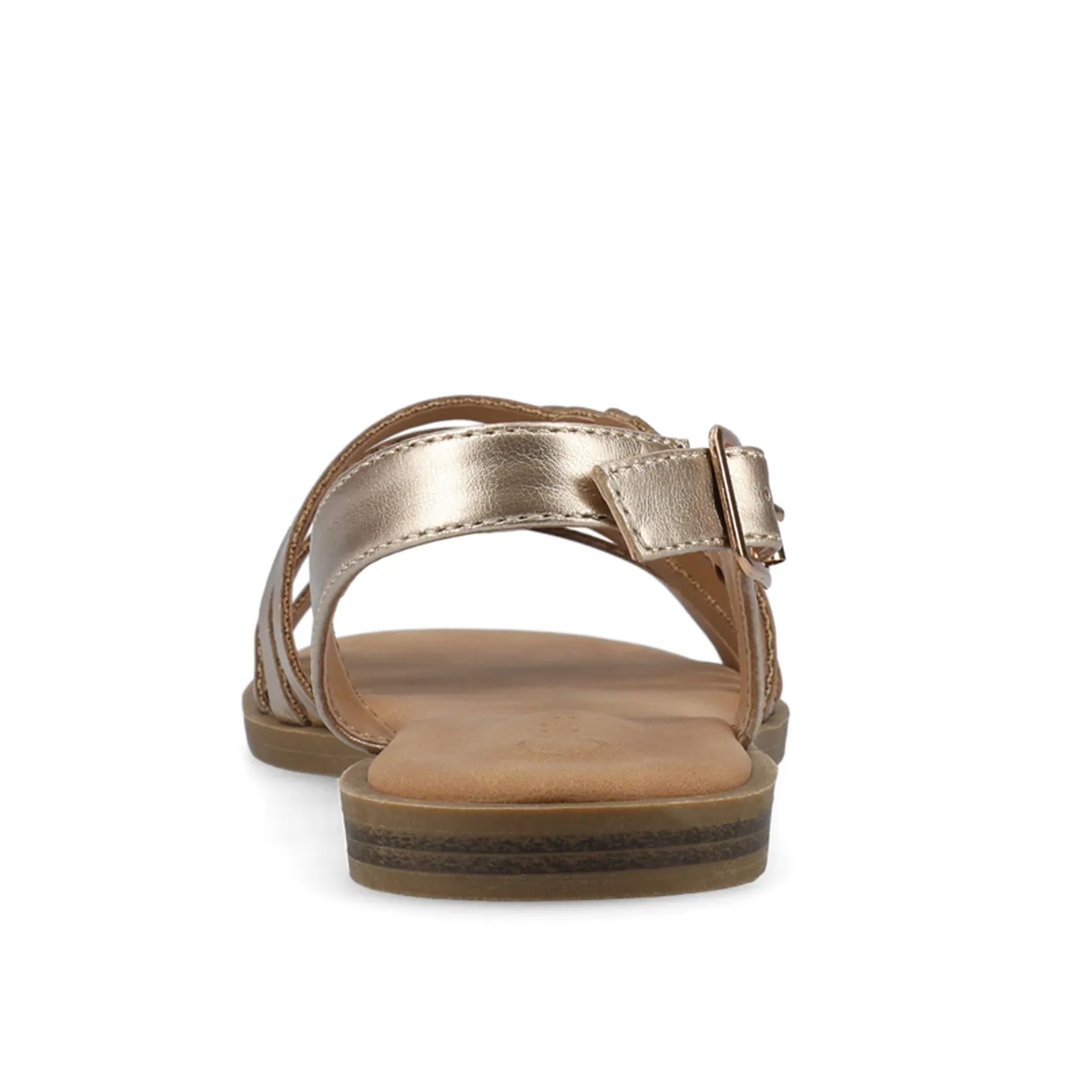 SOLAY MULTI STRAP SANDALS IN FAUX LEATHER grip base