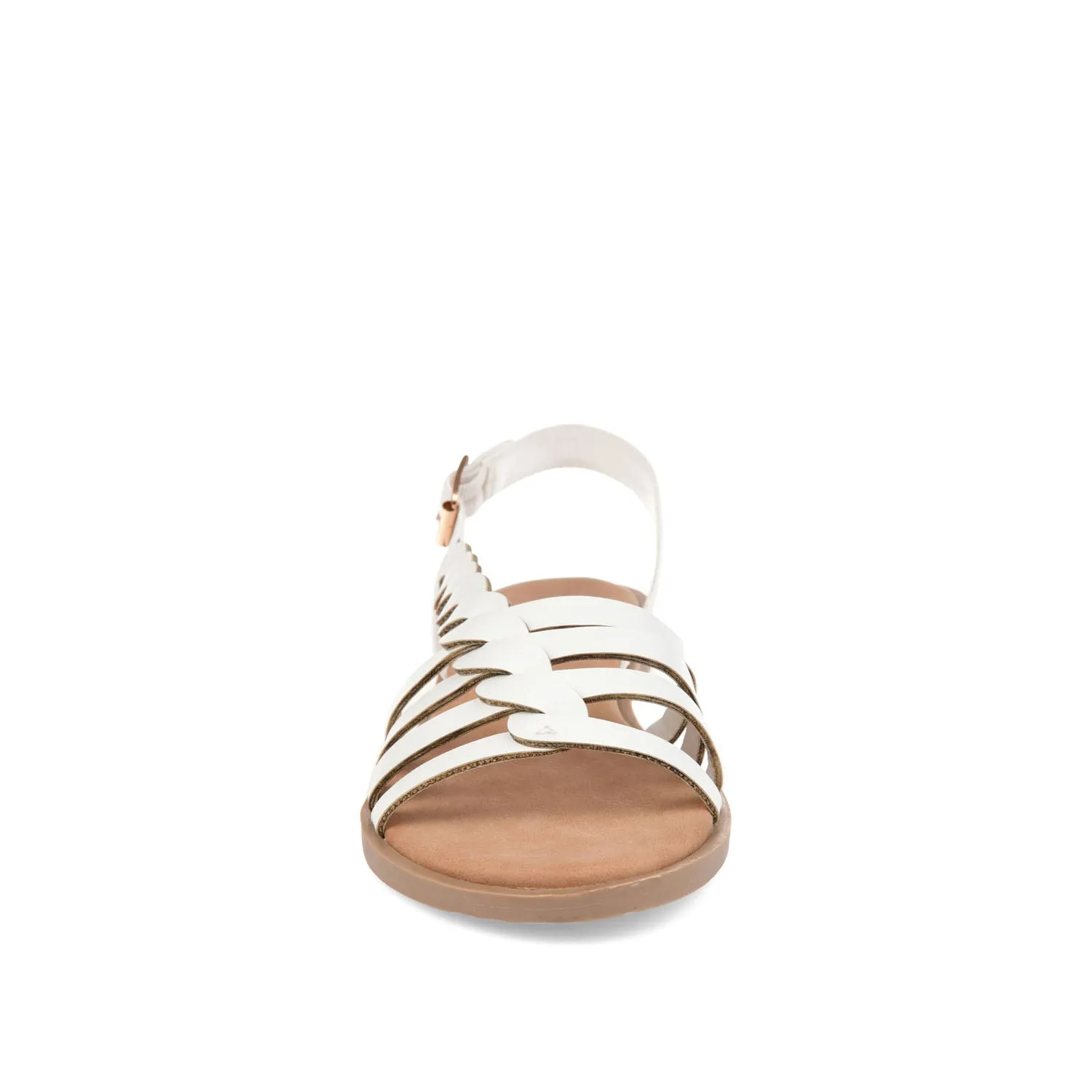 SOLAY MULTI STRAP SANDALS IN FAUX LEATHER grip base