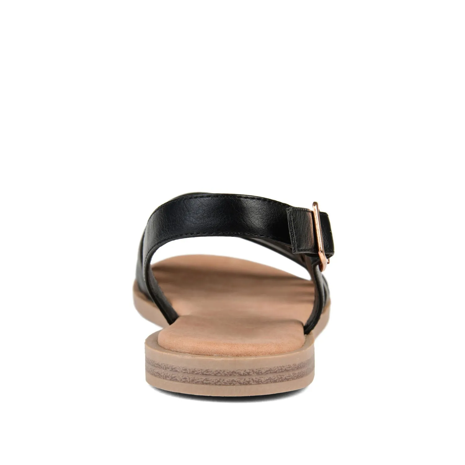SOLAY MULTI STRAP SANDALS IN FAUX LEATHER grip base