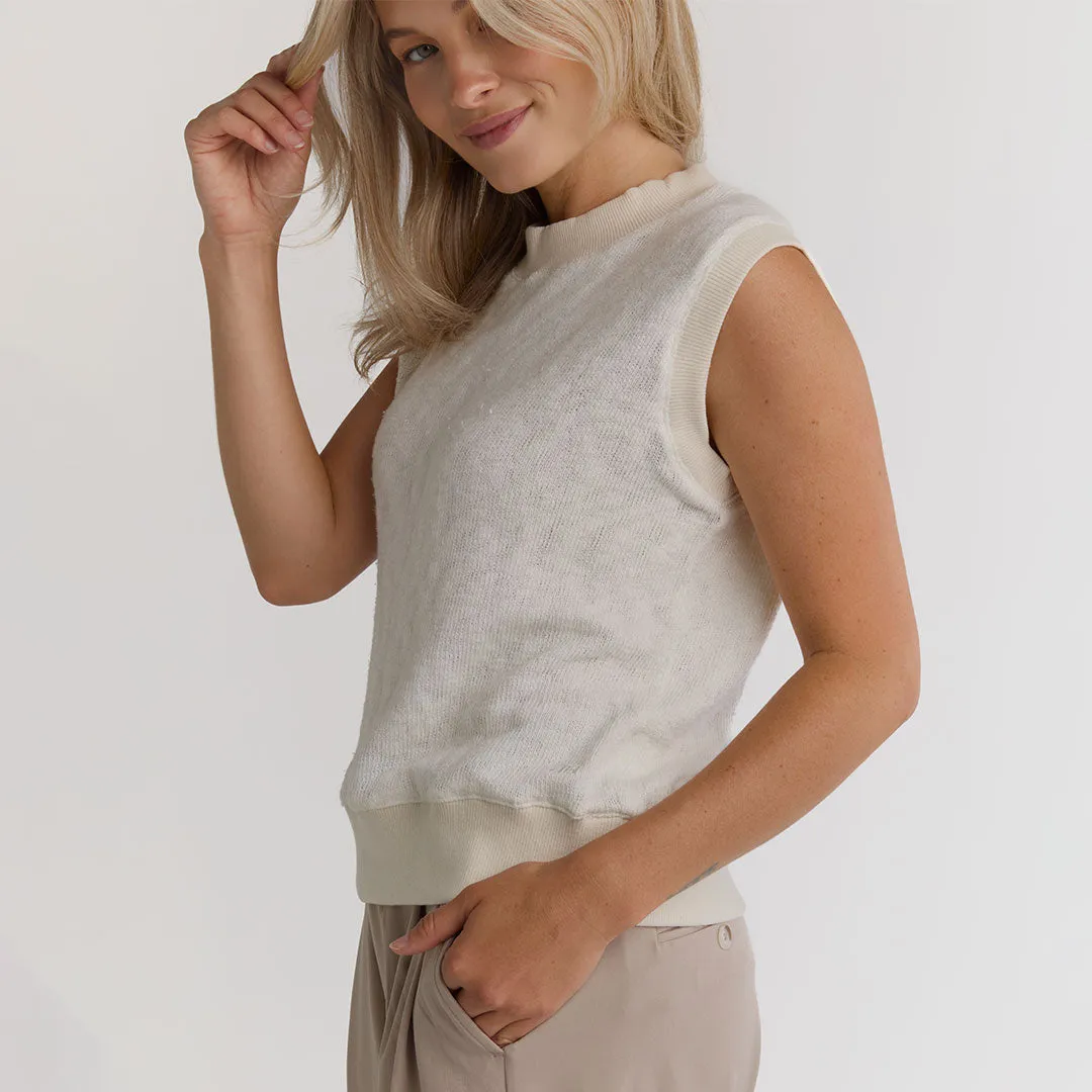 Somerset Knit Sweater Vest tie neck
