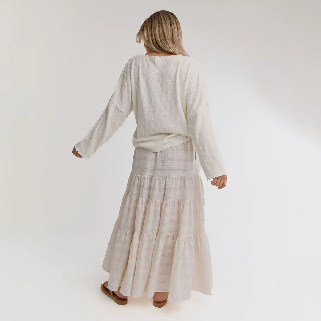 Somerset Pullover bone white