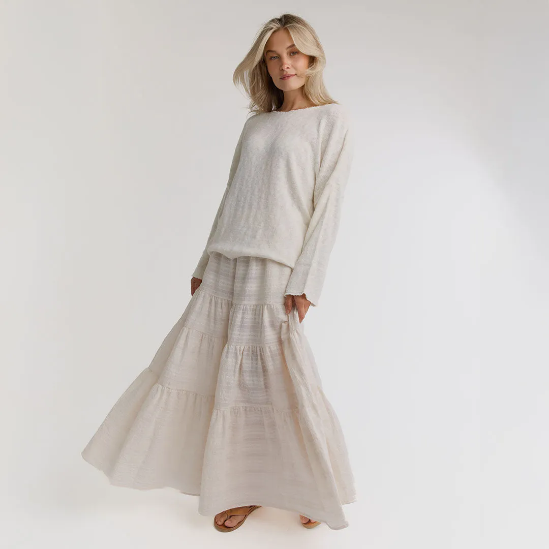 Somerset Pullover bone white