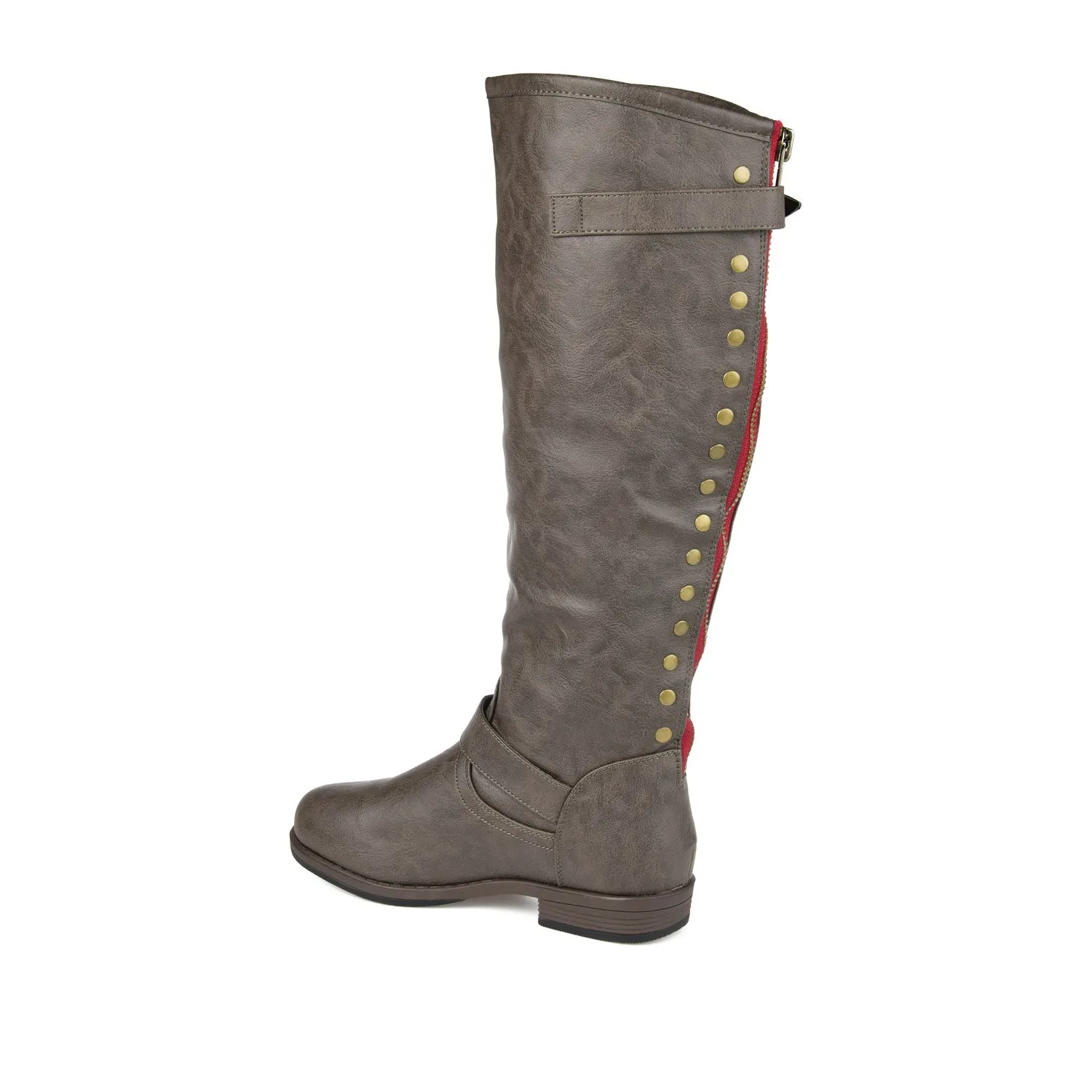 SPOKANE RIDING BOOTS IN FAUX LEATHER soft top