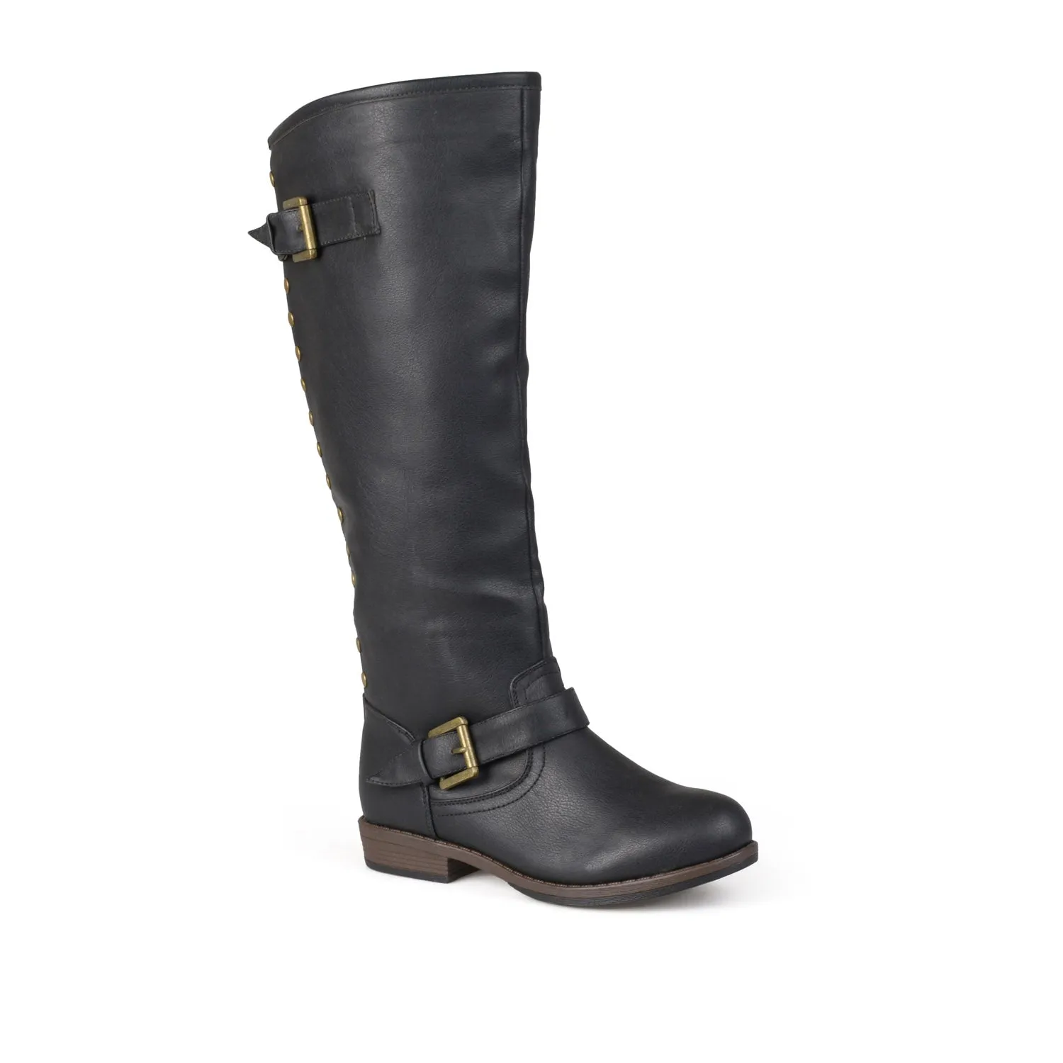 SPOKANE RIDING BOOTS IN FAUX LEATHER soft top