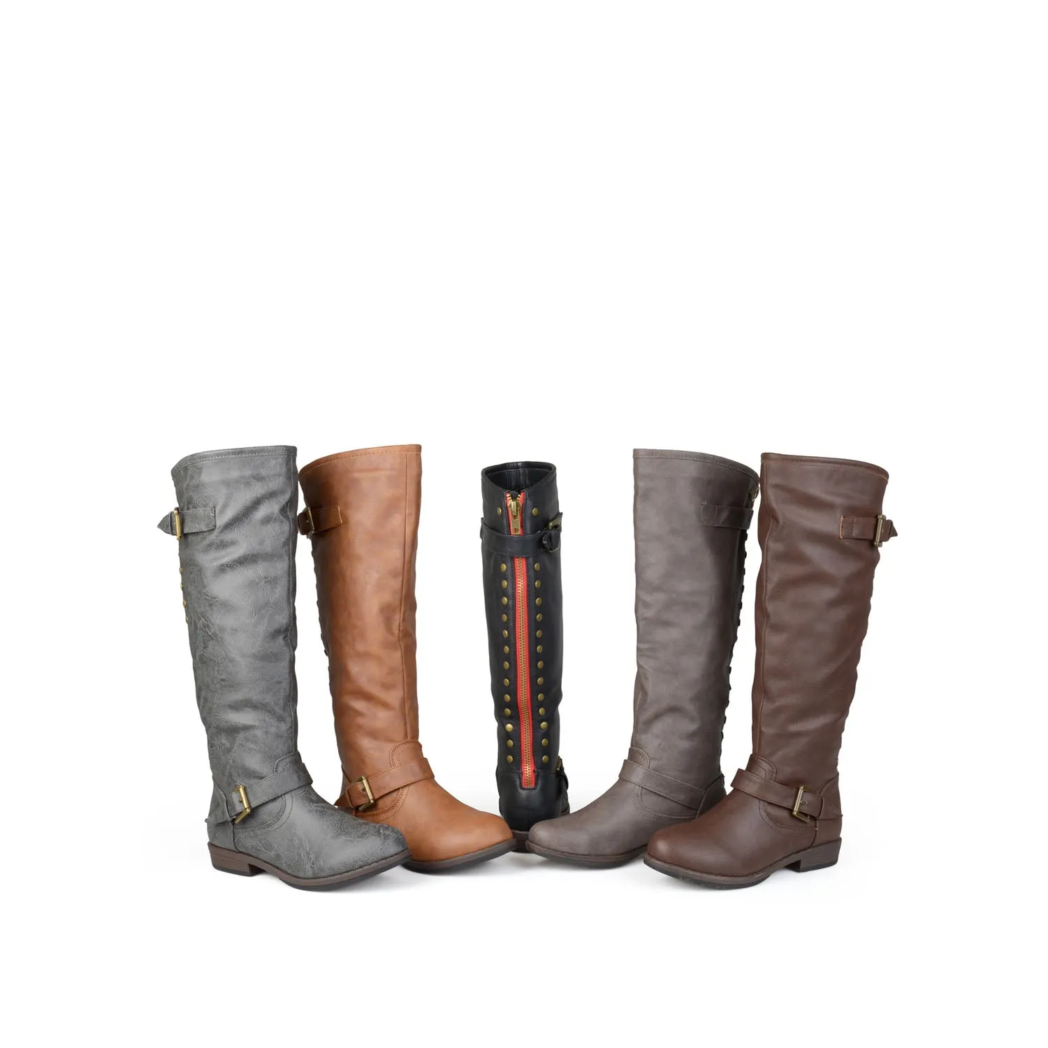 SPOKANE RIDING BOOTS IN FAUX LEATHER soft top