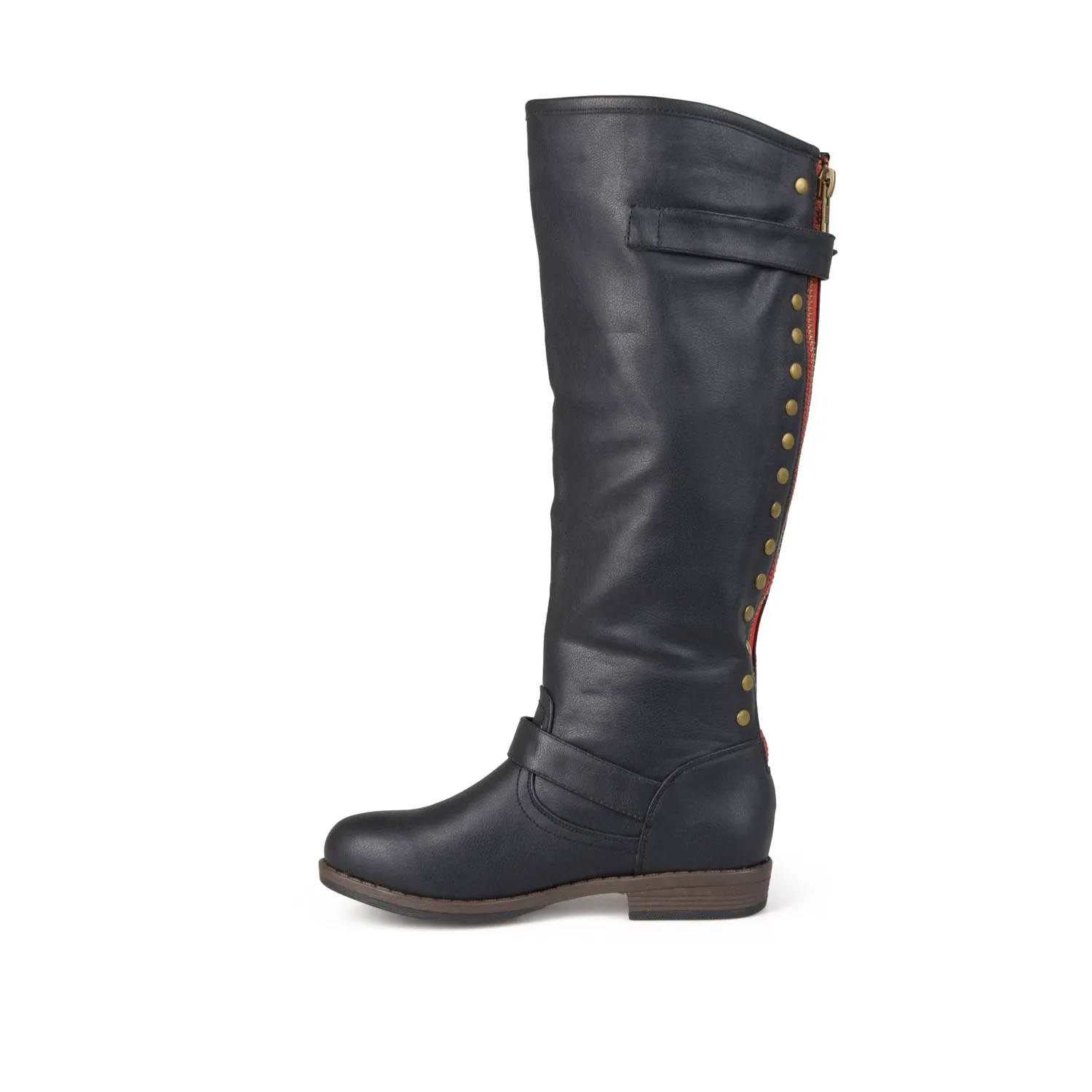 SPOKANE RIDING BOOTS IN FAUX LEATHER soft top