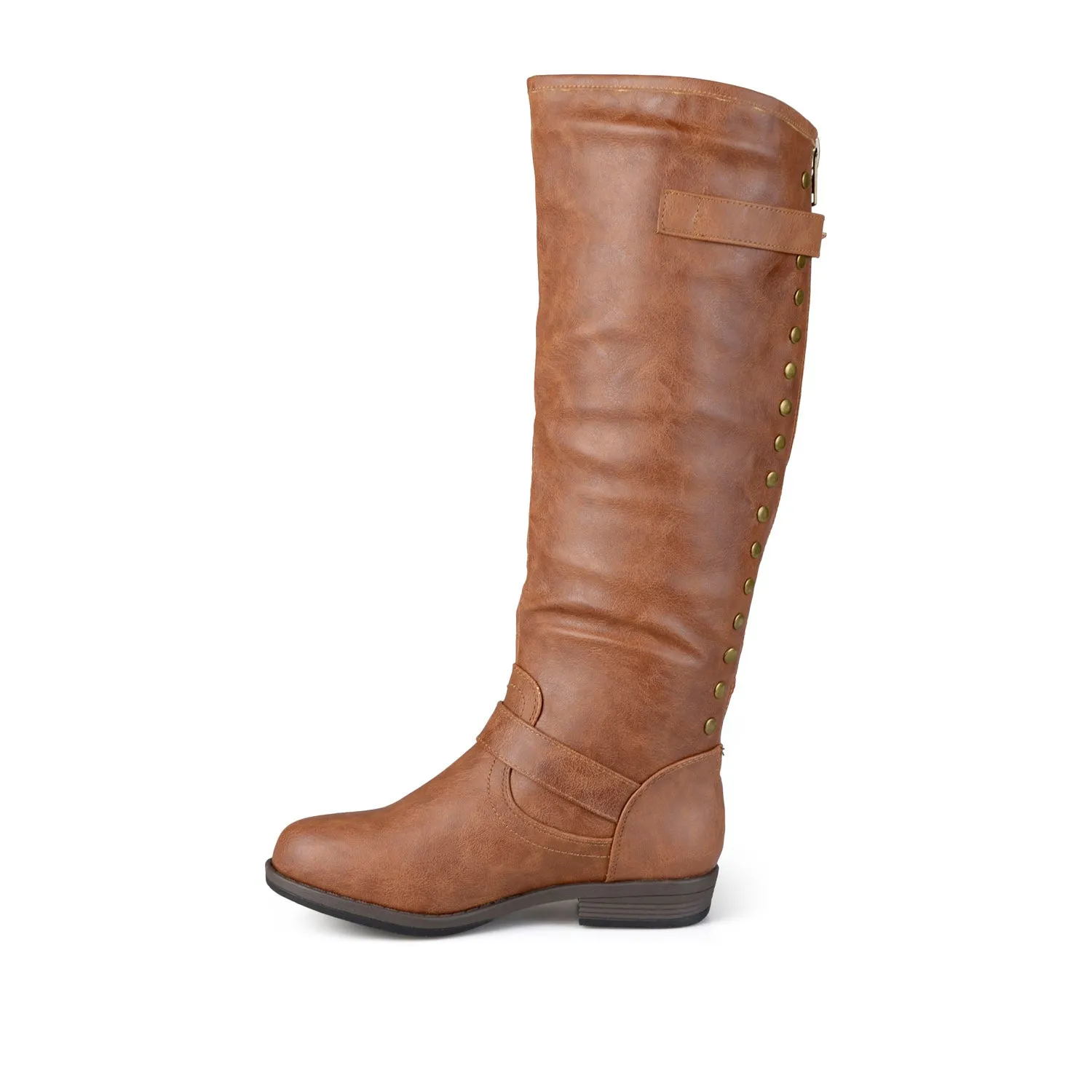 SPOKANE RIDING BOOTS IN FAUX LEATHER soft top