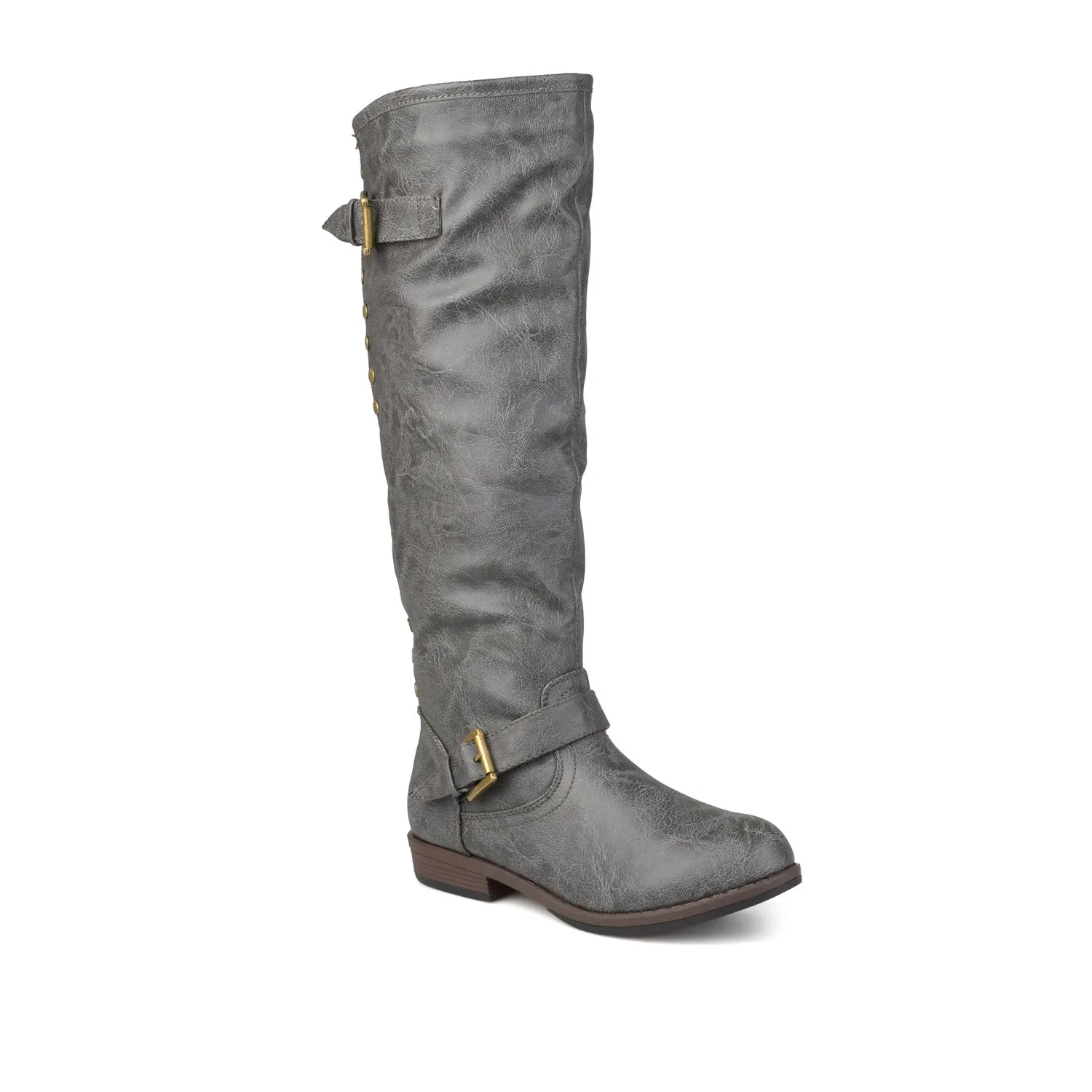 SPOKANE RIDING BOOTS IN FAUX LEATHER soft top