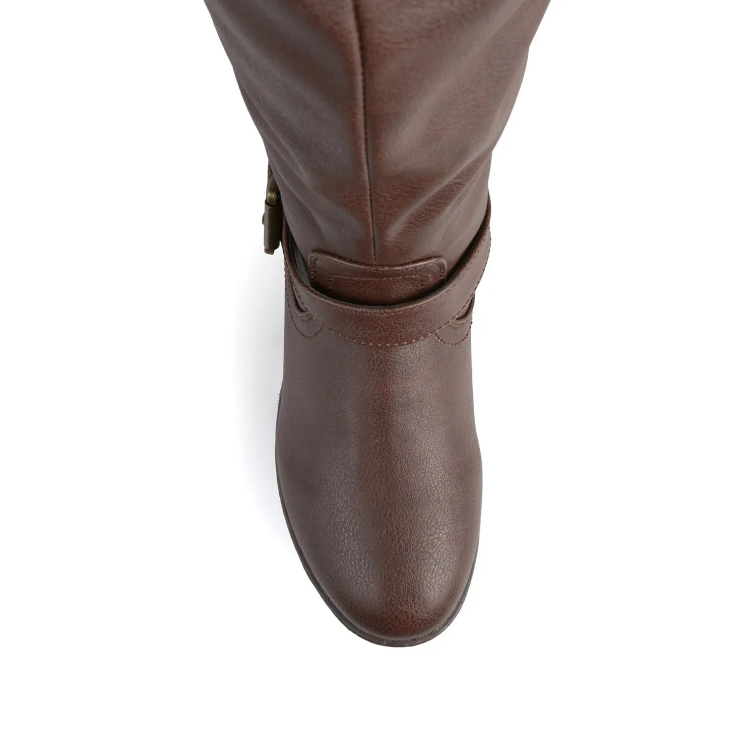 SPOKANE RIDING BOOTS IN FAUX LEATHER soft top
