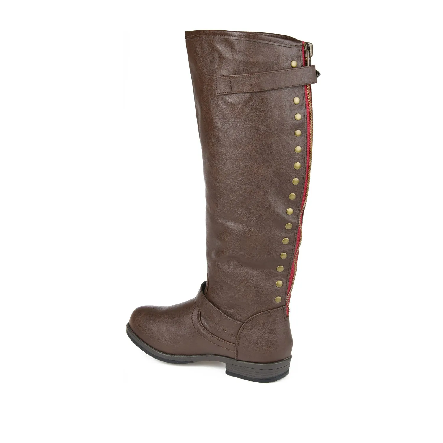 SPOKANE RIDING BOOTS IN FAUX LEATHER soft top