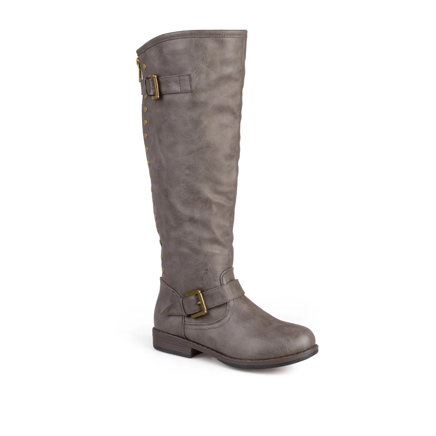 SPOKANE RIDING BOOTS IN FAUX LEATHER soft top